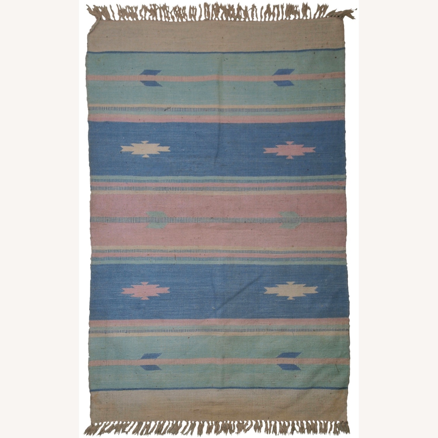 Handmade Vintage Indian Dhurri Kilim - image-2