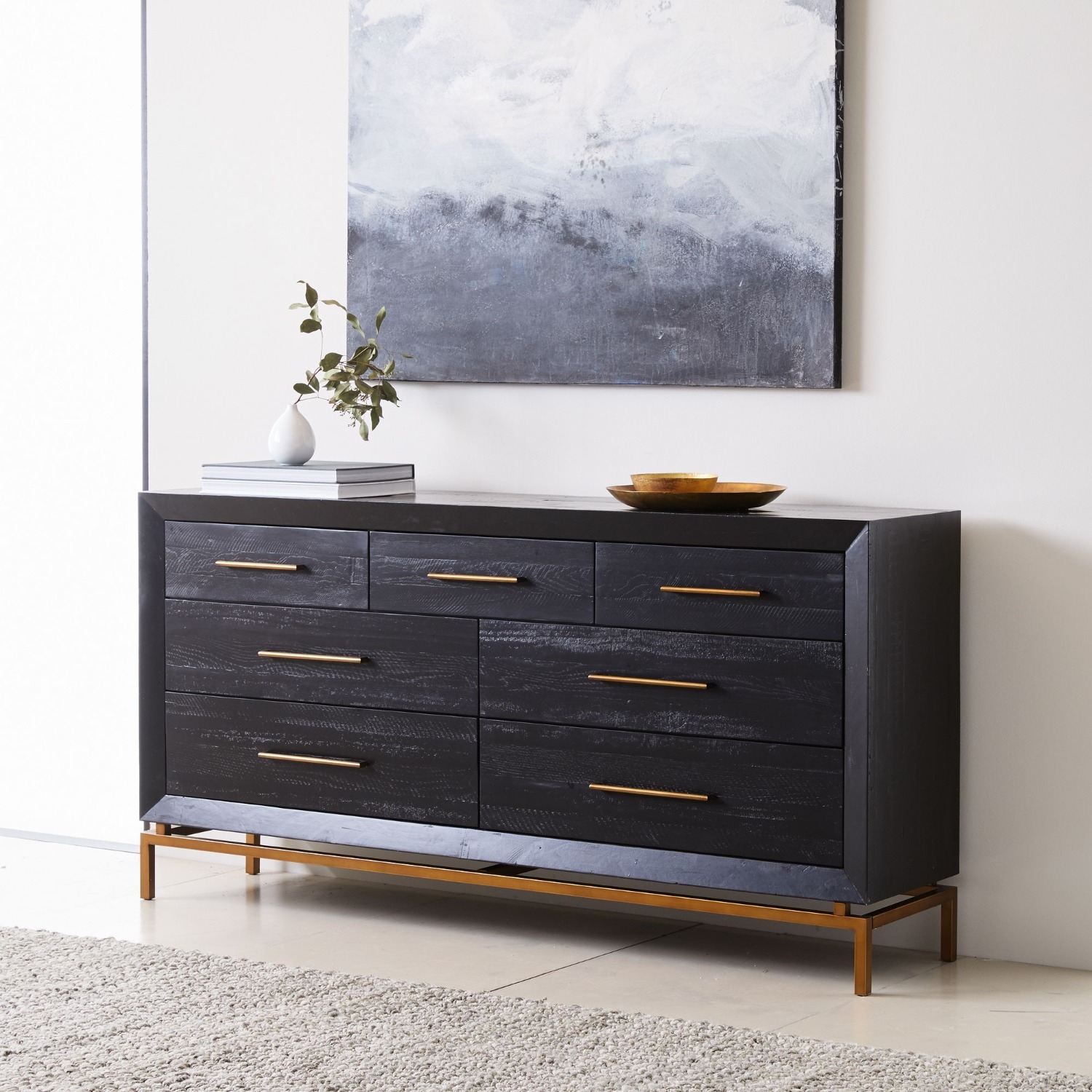 West Elm Alexa Burnished 7-Drawer Dresser (70") - image-3