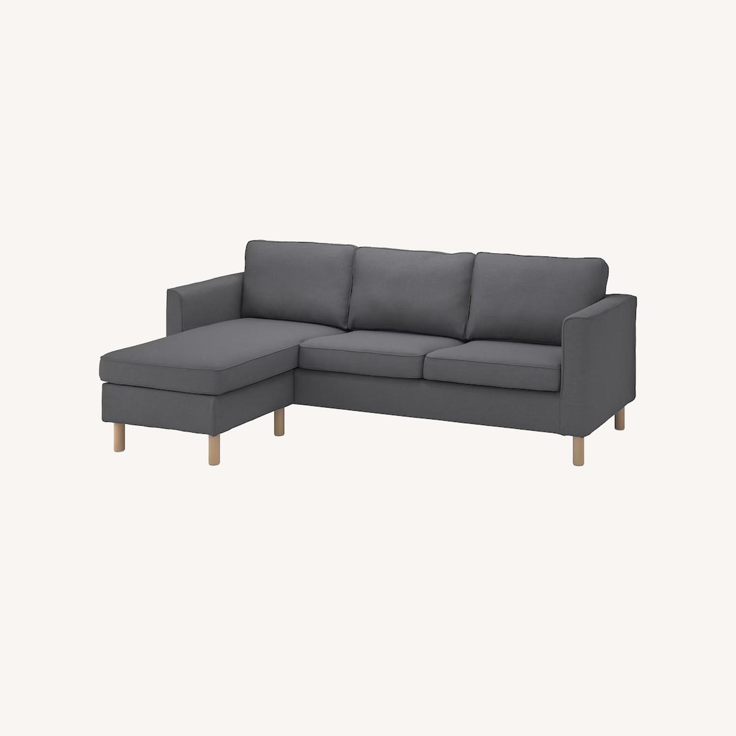 IKEA Parup Three Seat Couch W Chaise, Trundle, Storage - image-0