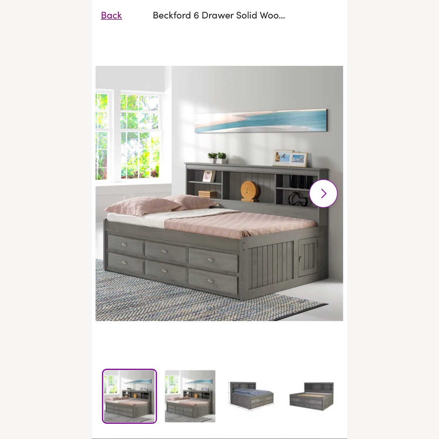 Charcoal Grey Daybed - image-1