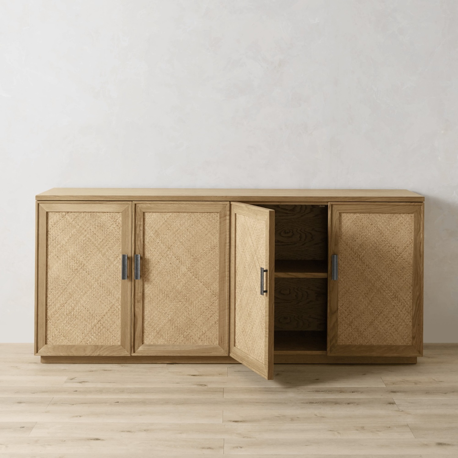 Williams Sonoma Copenhagen Woven Sideboard (78") - image-4