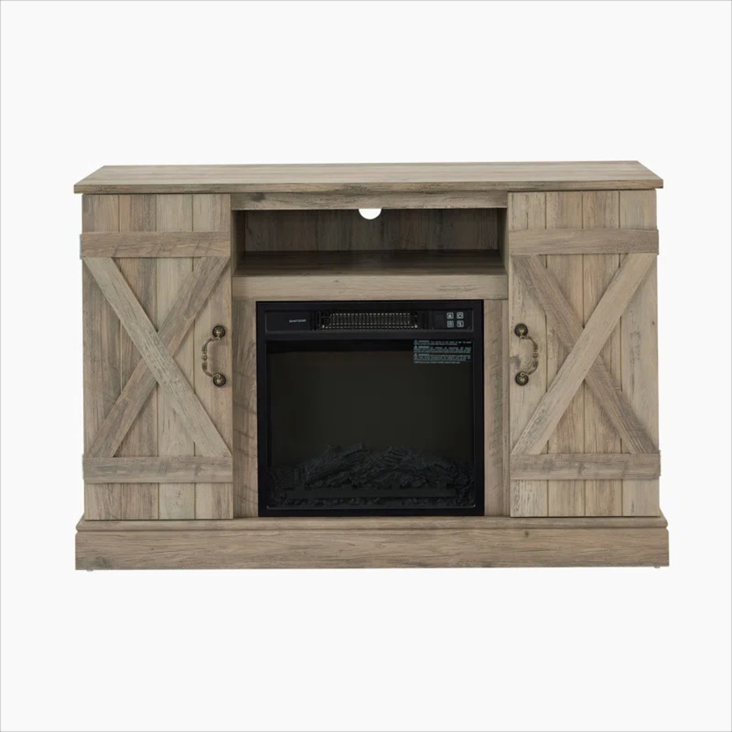 TV Wall Unit with Working Electric Fireplace  - image-4