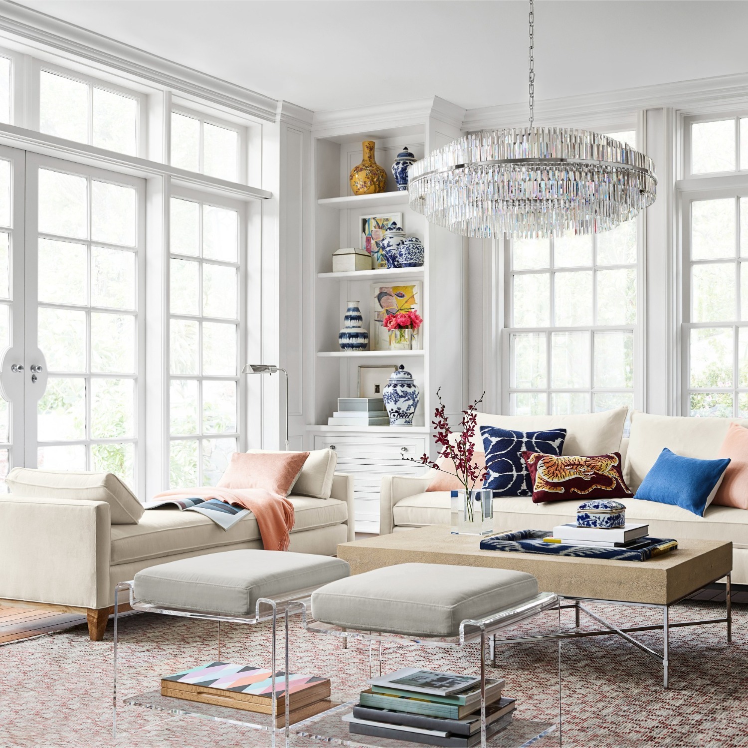 Williams Sonoma Acrylic Stool (25.5") - image-2