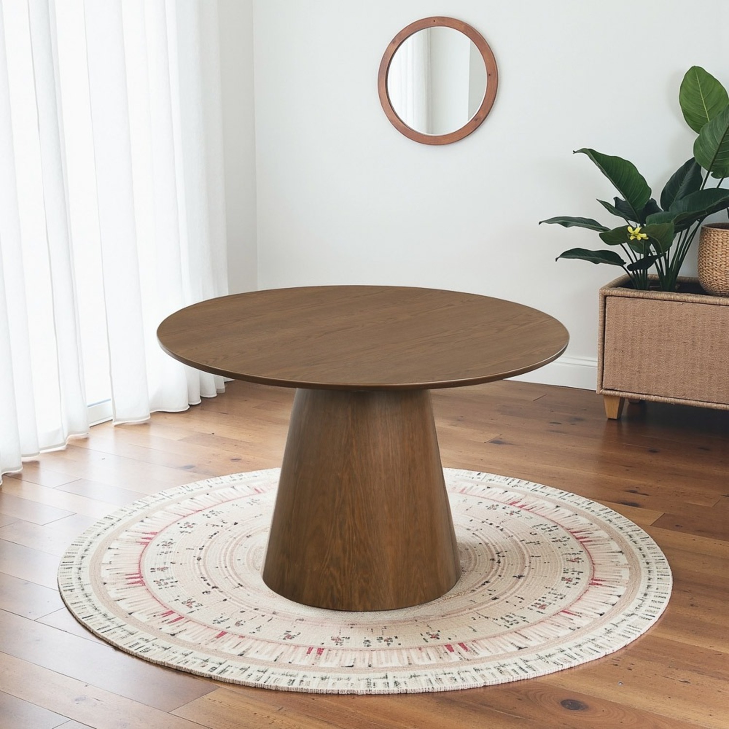 Camden Walnut Round Dining Table - Small - image-2