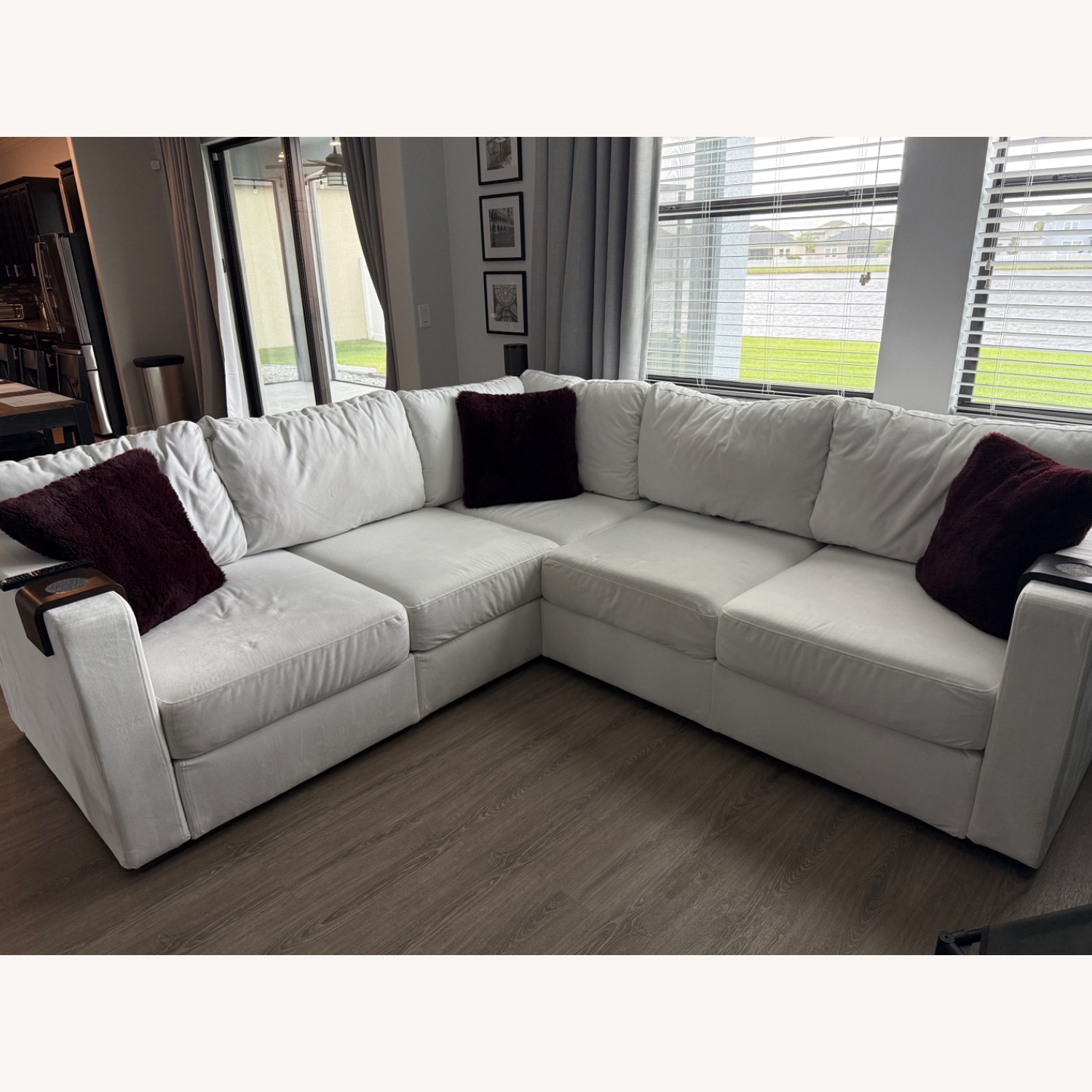 LoveSac White Sectional - image-1