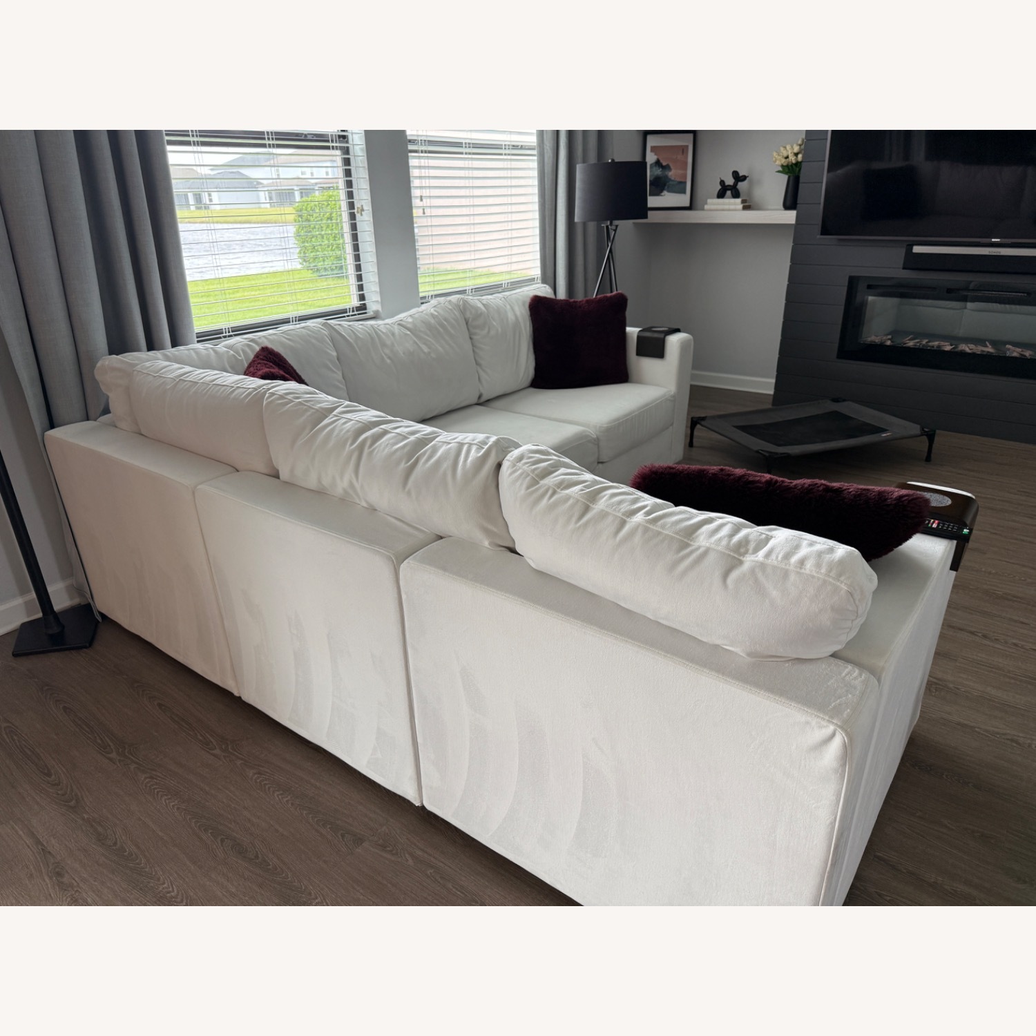 LoveSac White Sectional - image-2
