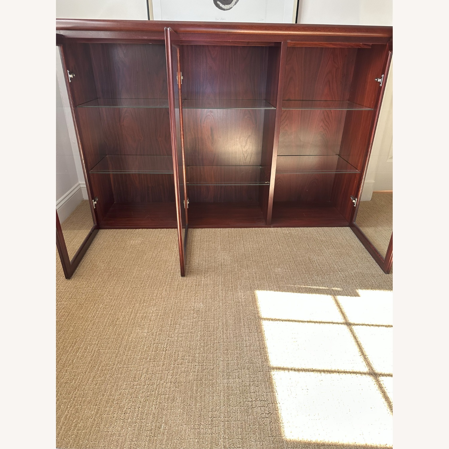 Danish Rosewood Display Cabinet - image-1