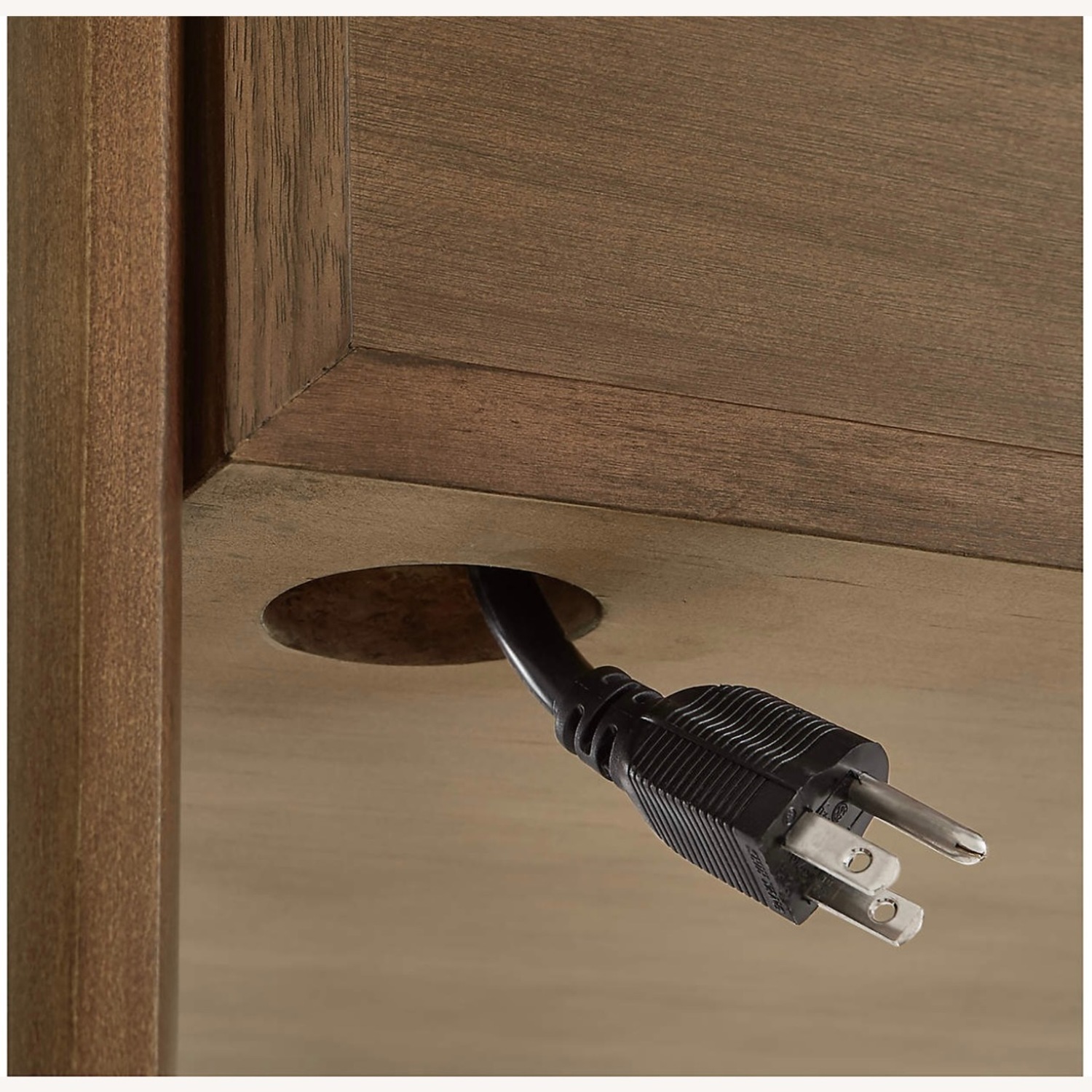 Crate & Barrel Tate Walnut Bookcase Desk - image-7