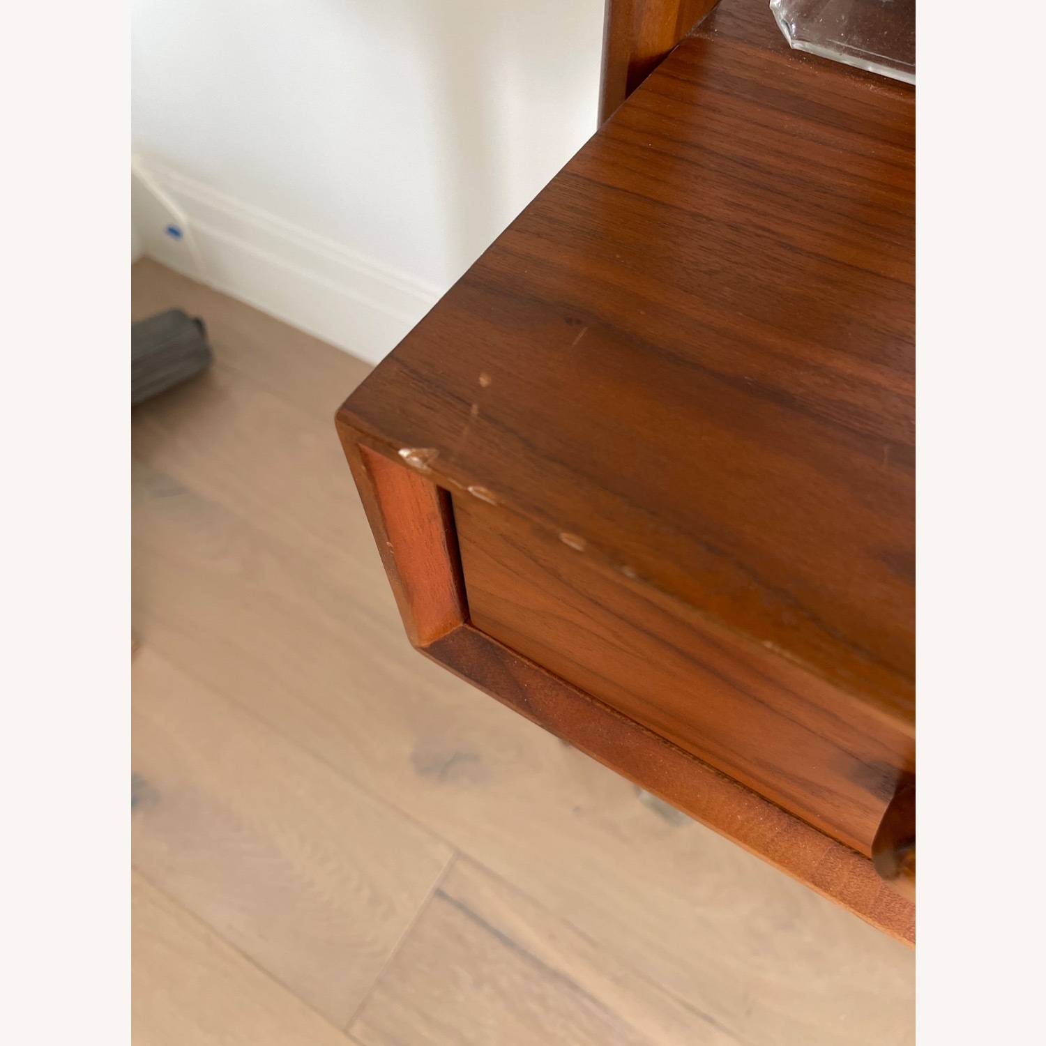 Crate & Barrel Tate Walnut Bookcase Desk - image-9