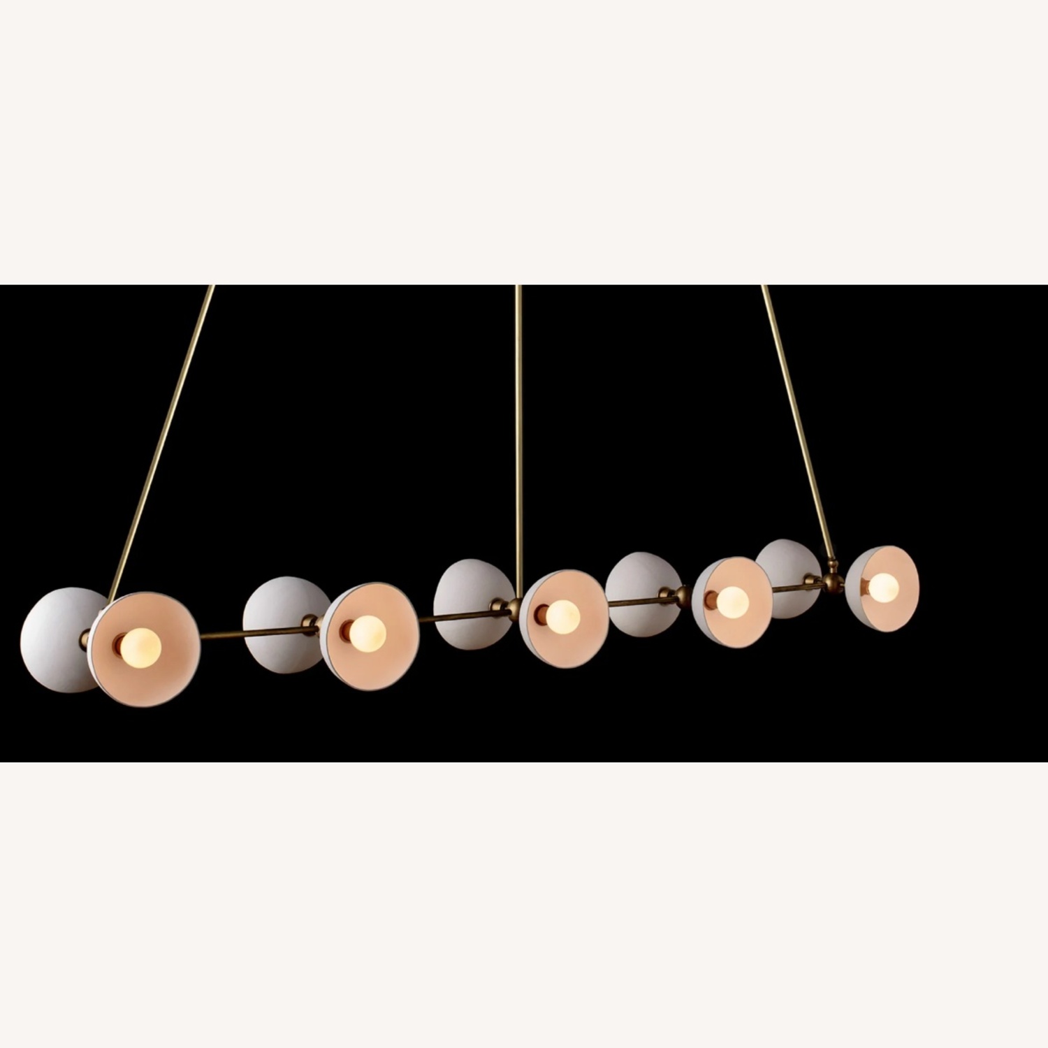 Apparatus - 10 Pendant Blackened Brass Lamp  - image-8