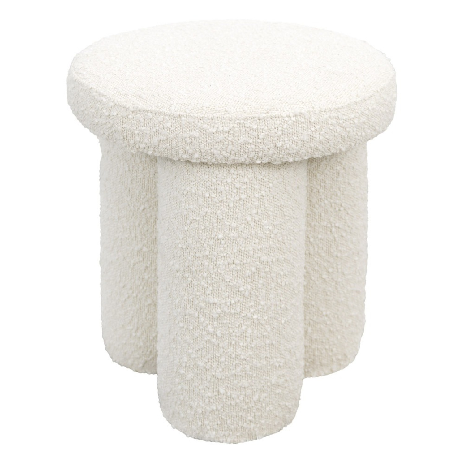 Hico Stool - Ivory Boucle - image-3