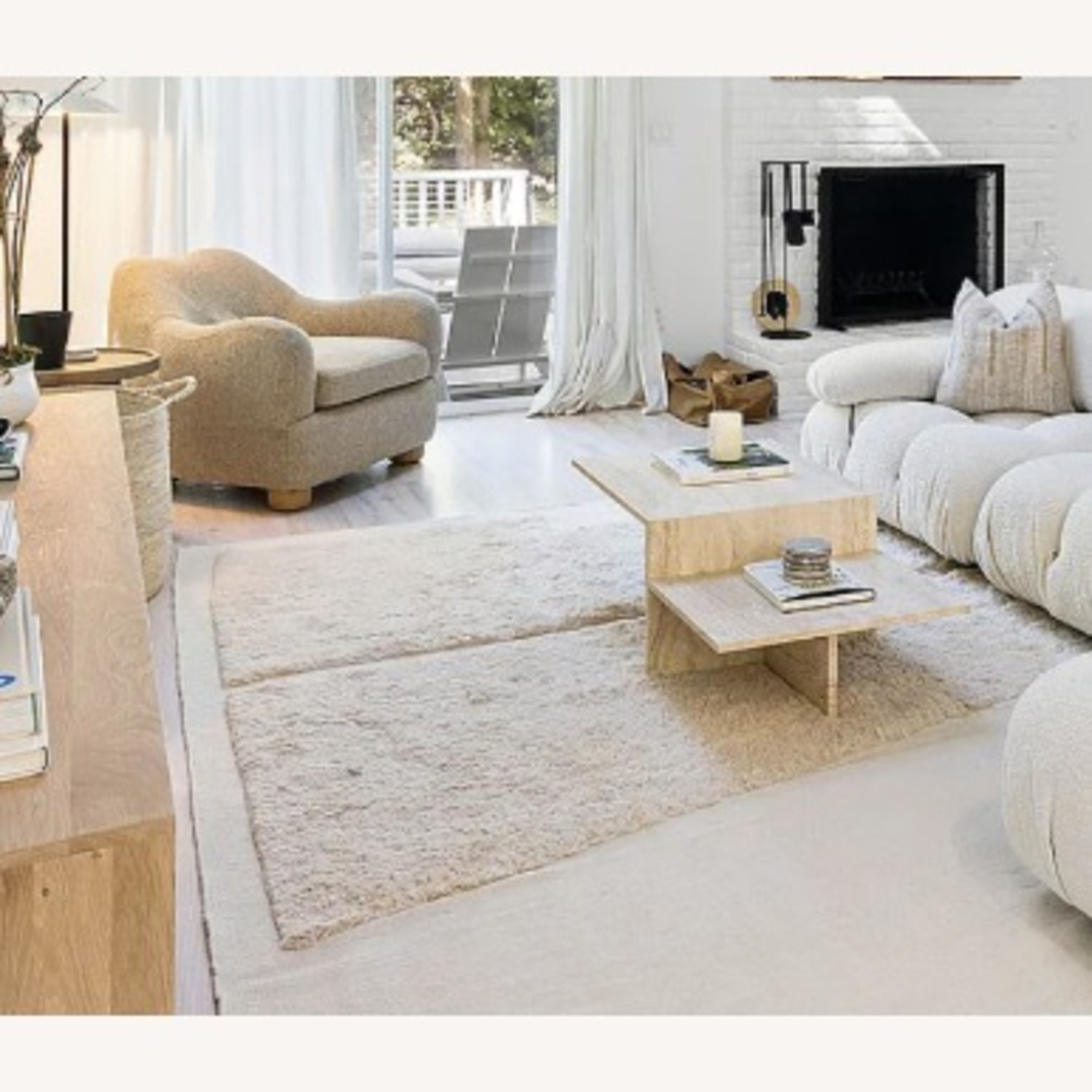 CB2 Bacio Boucle Chair - image-1