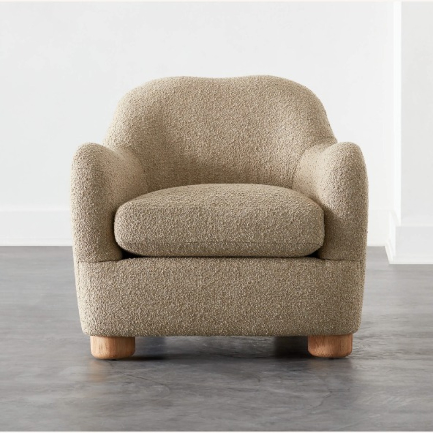 CB2 Bacio Boucle Chair - image-0