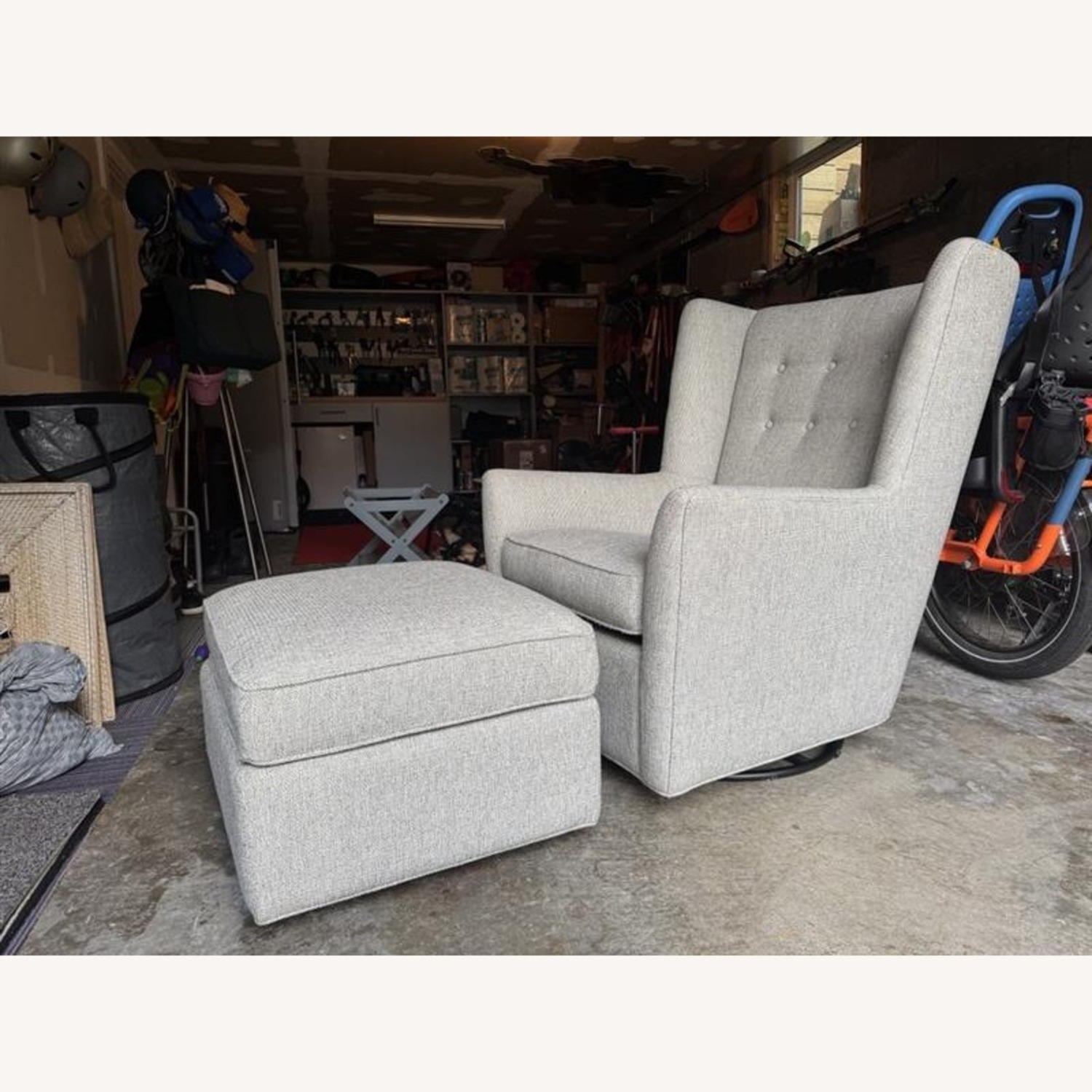 Room & Board Wren Gliding Chair and Ottoman Set - image-2