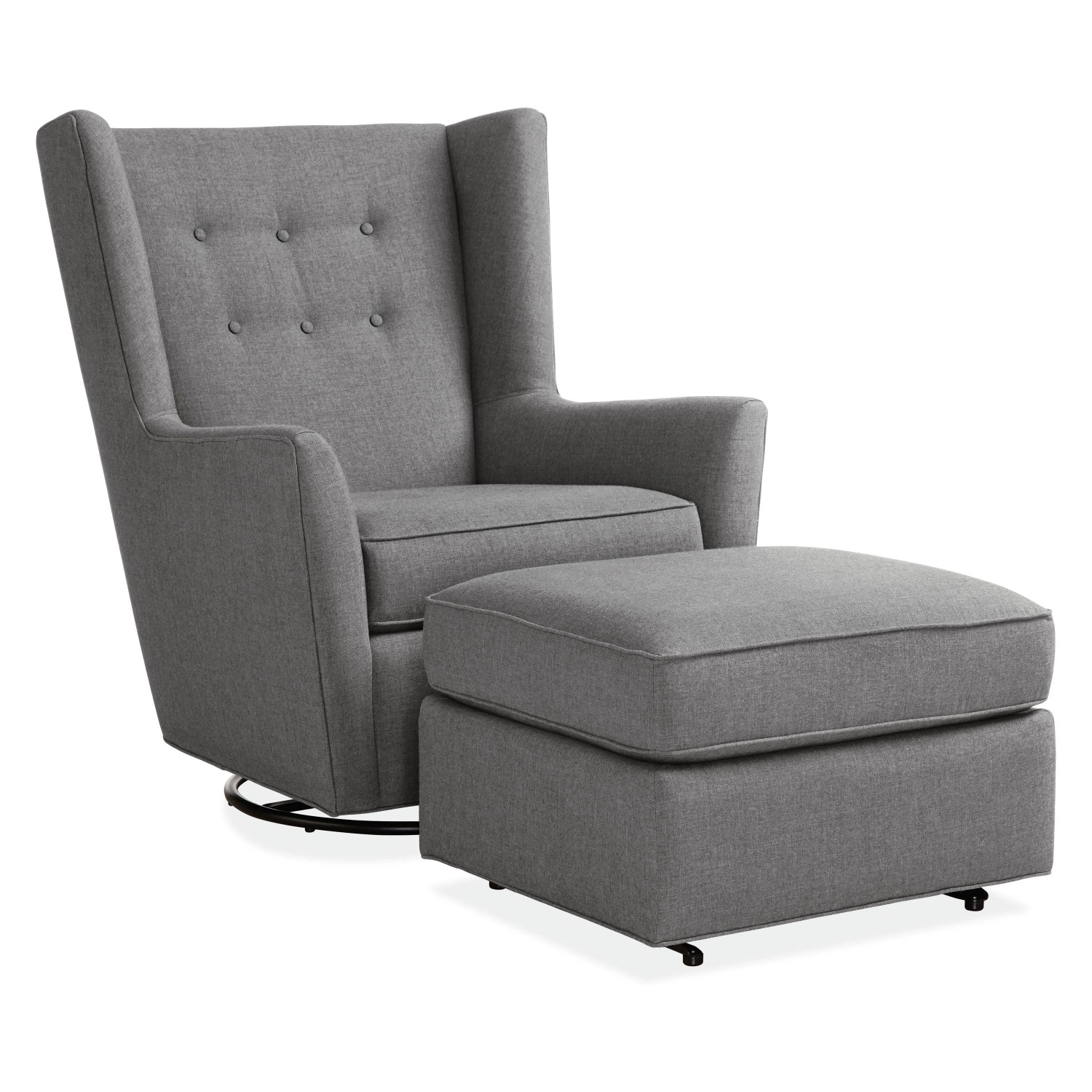 Room & Board Wren Gliding Chair and Ottoman Set - image-5