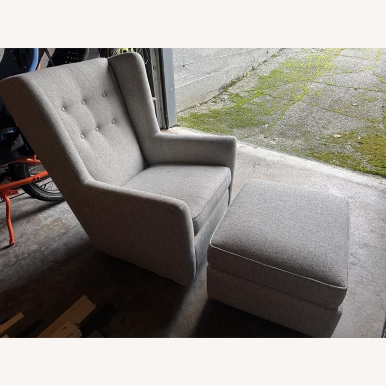 Room & Board Wren Gliding Chair and Ottoman Set - image-1