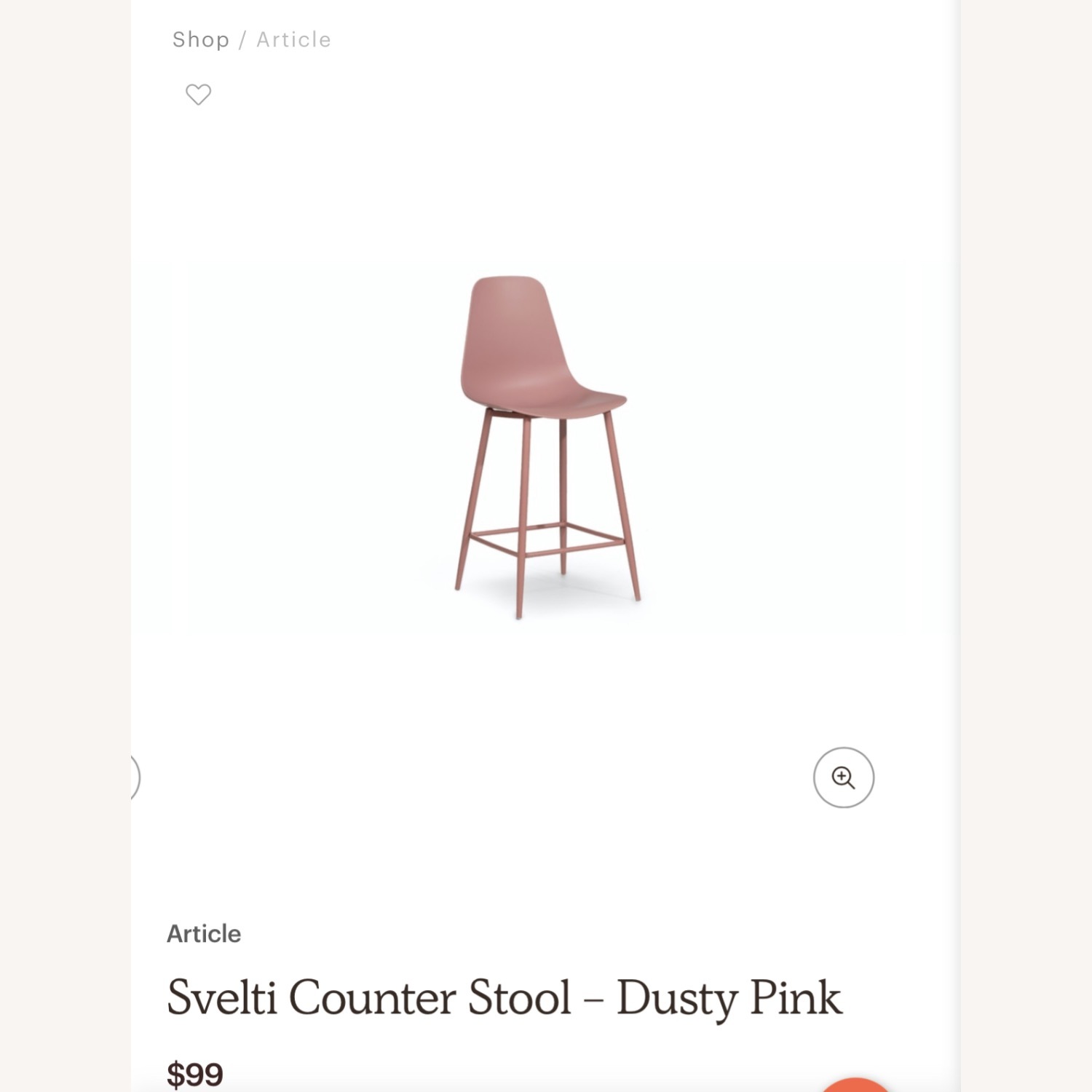 Article Svelti Dusty Pink 3 Bar Stools - image-6