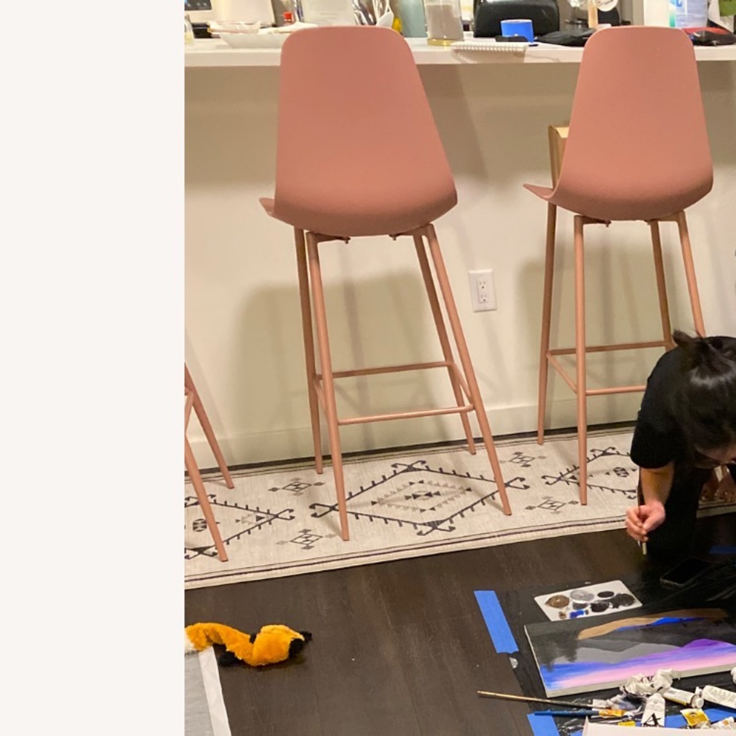 Article Svelti Dusty Pink 3 Bar Stools - image-7