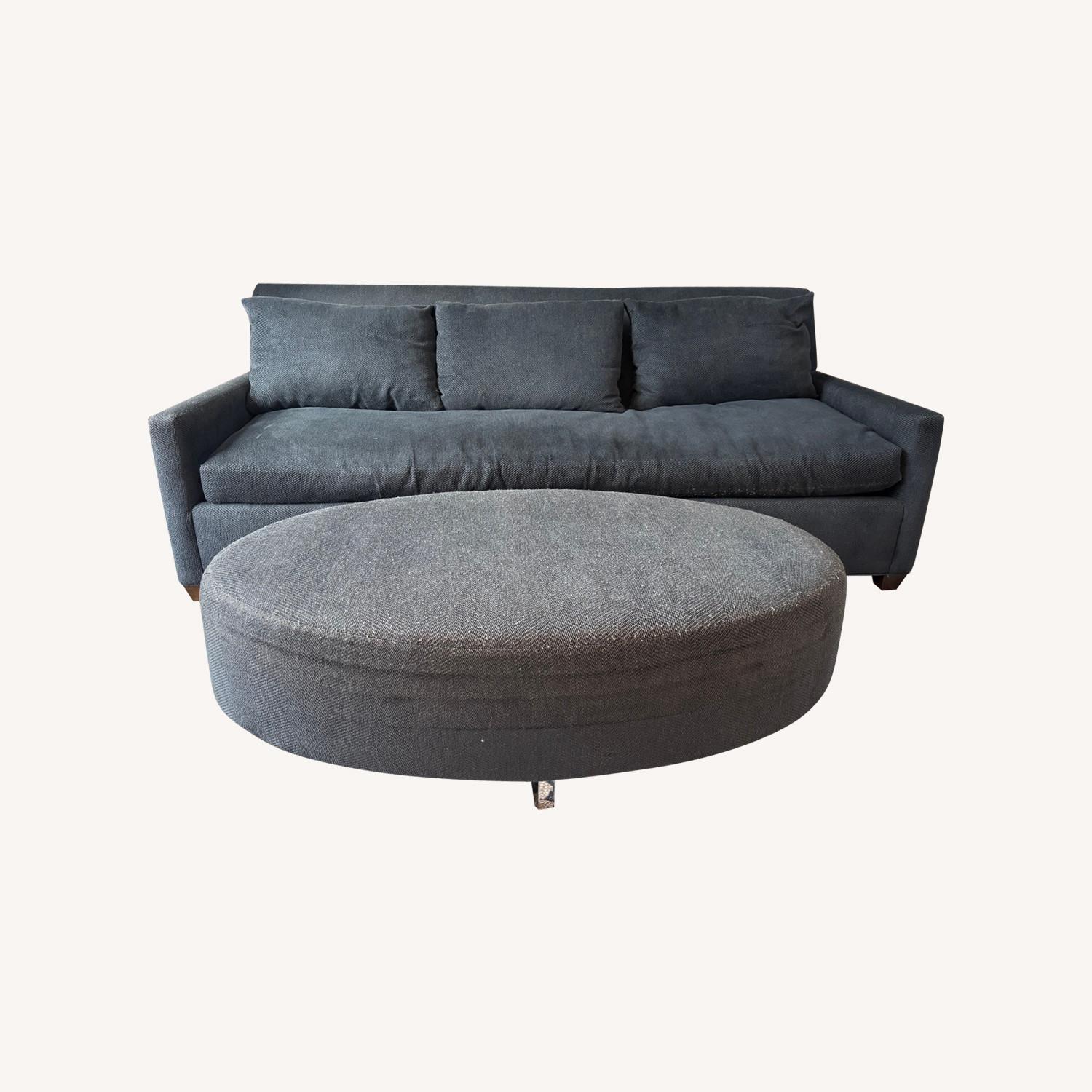 Lee Industries Sofa Sleeper W Ottoman  - image-0