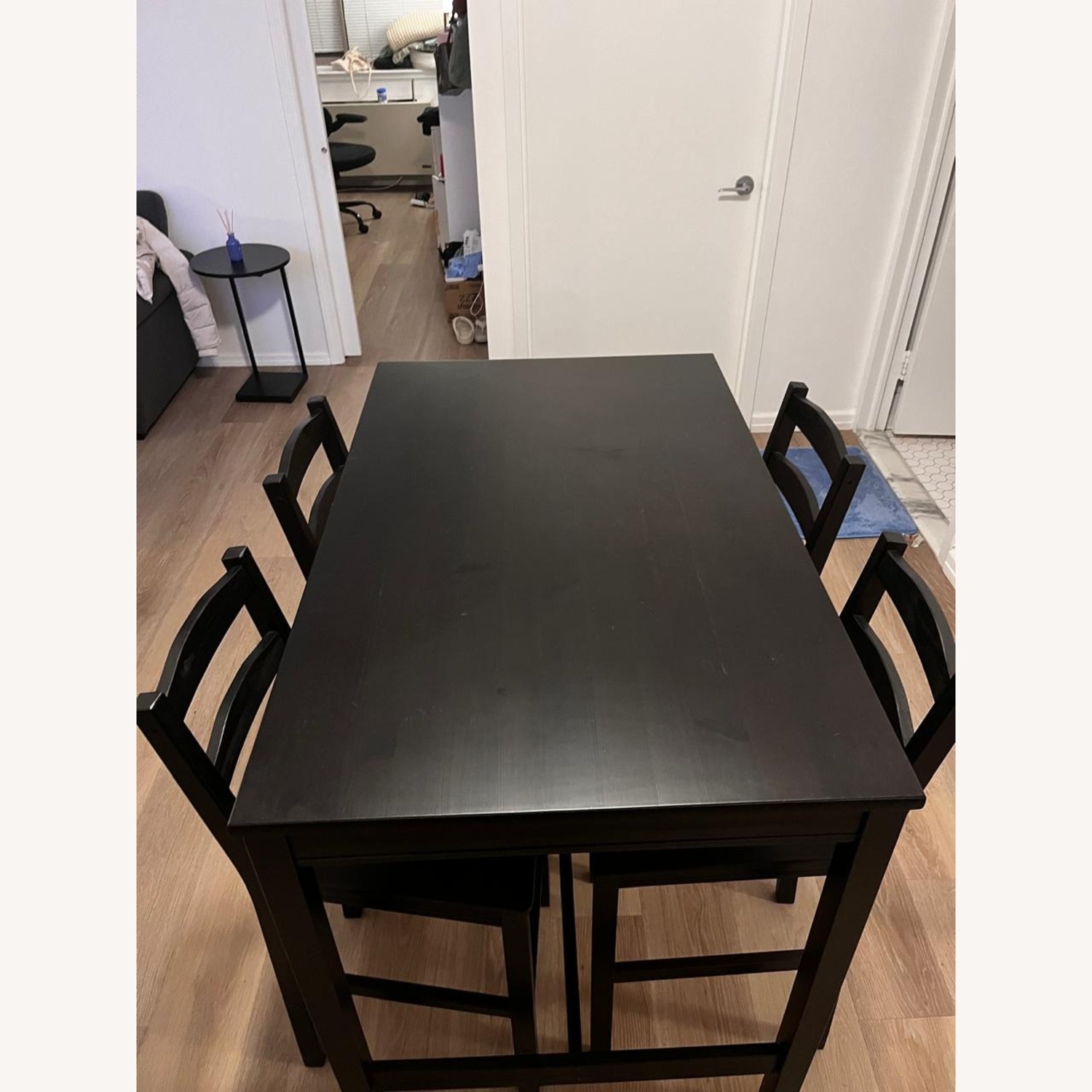 IKEA Bar Table and 4 Bar Stools - image-1