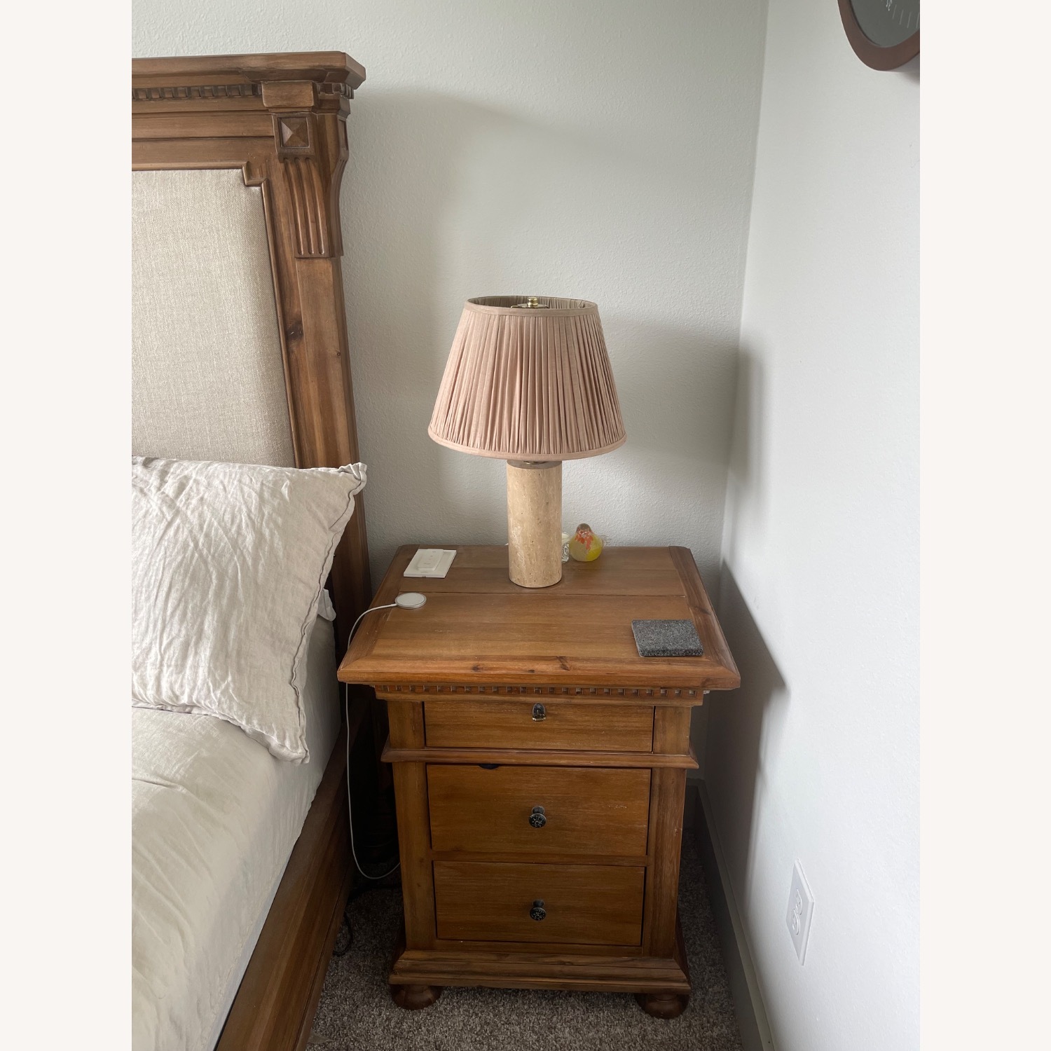 Restoration Hardware St James Closed Nightstand - image-3