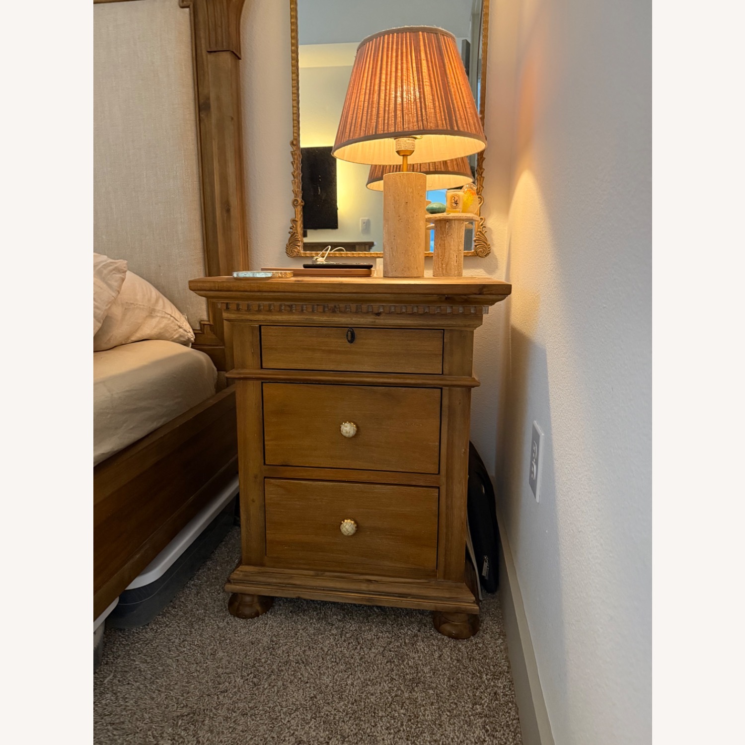 Restoration Hardware St James Closed Nightstand - image-2