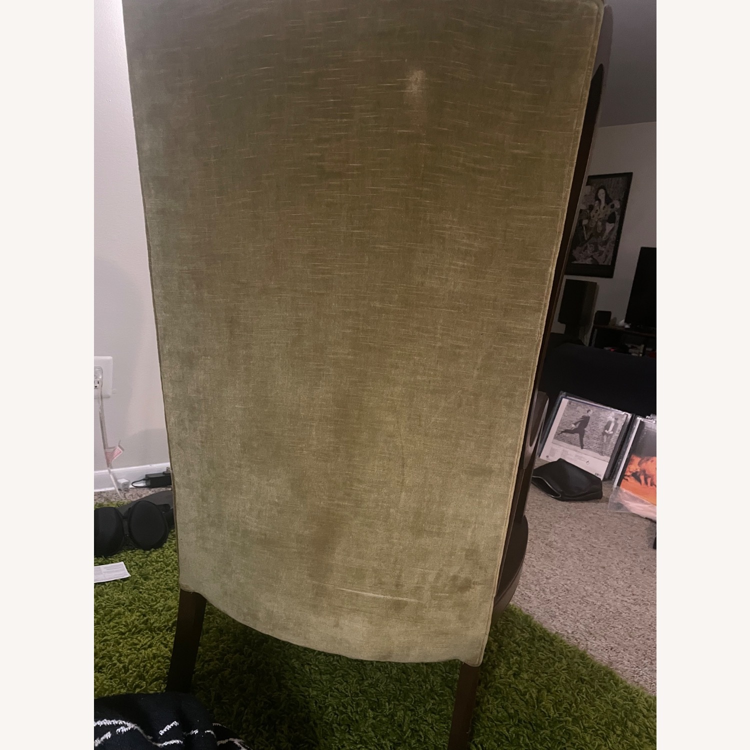 Lewittes Velvet Cane Armchair - image-6