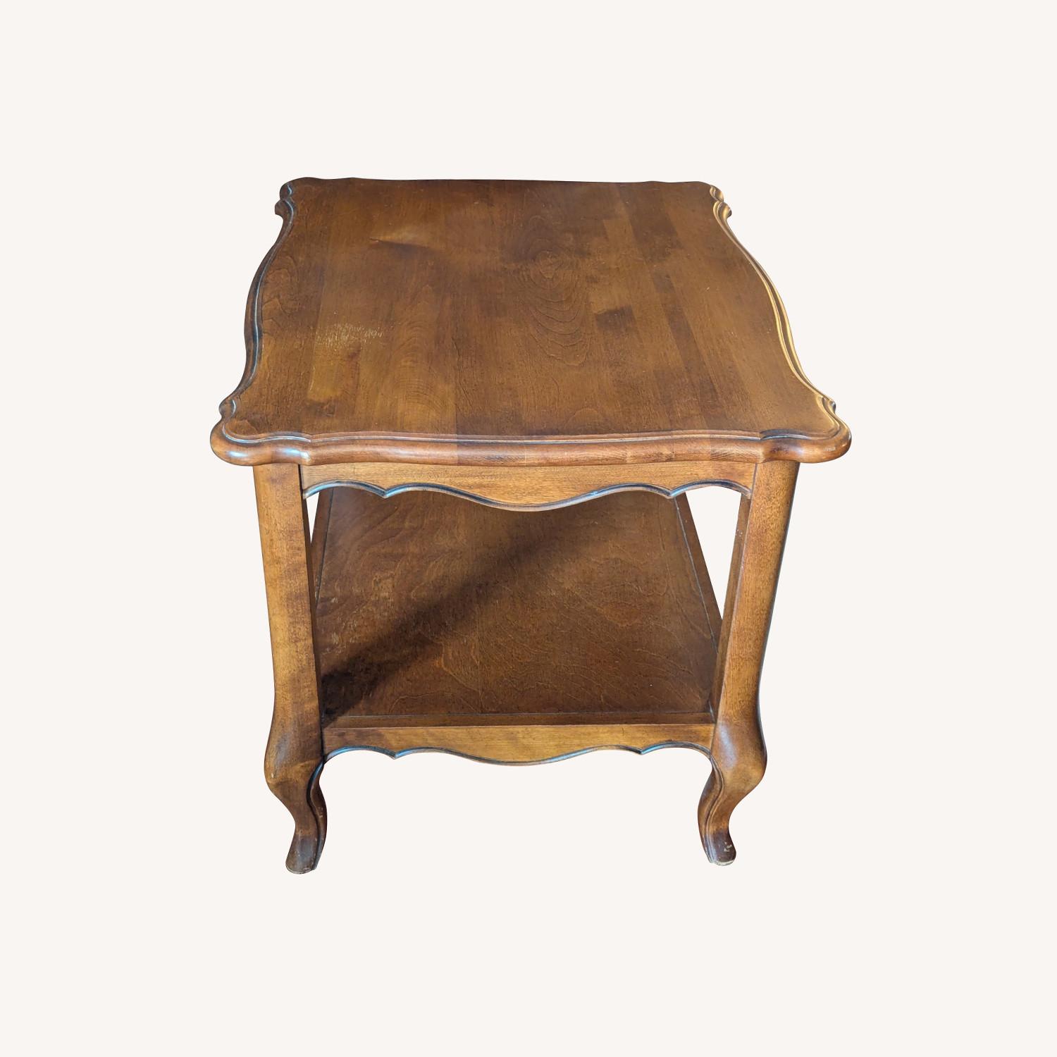 Vintage Country French One Shelf End Table - image-0