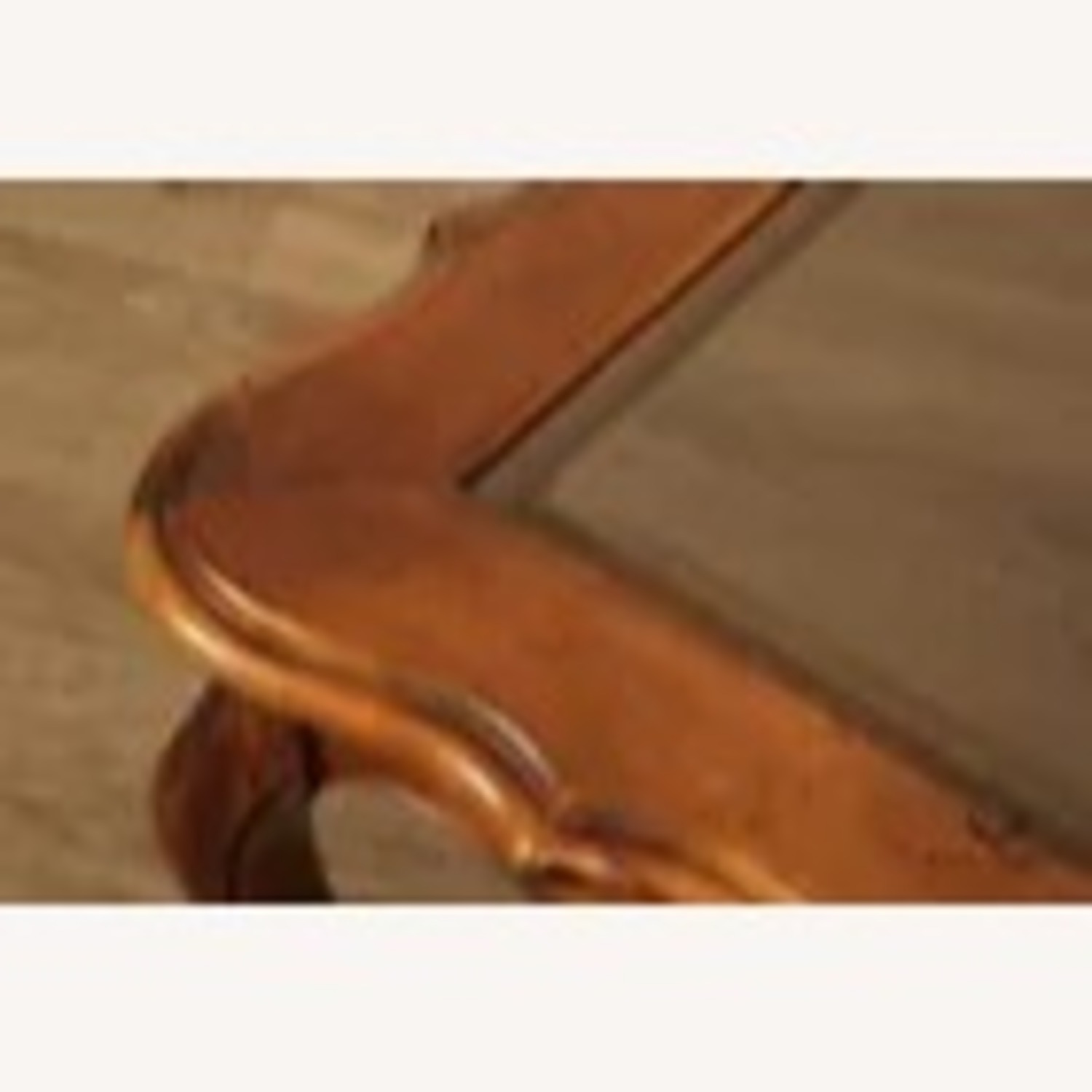 French Country Style Glass Top Coffee Table - image-3