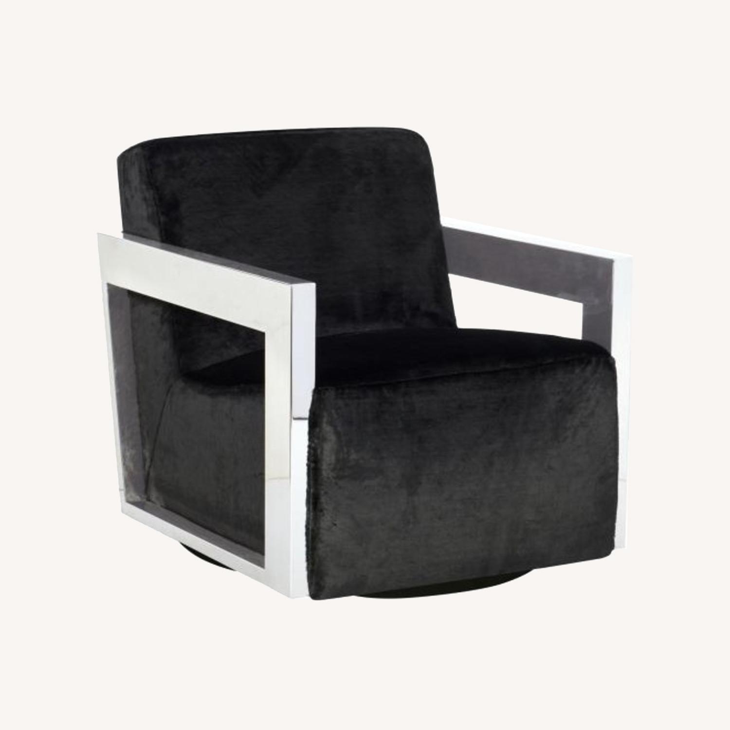 Bernhardt Black Arm Chair - image-0