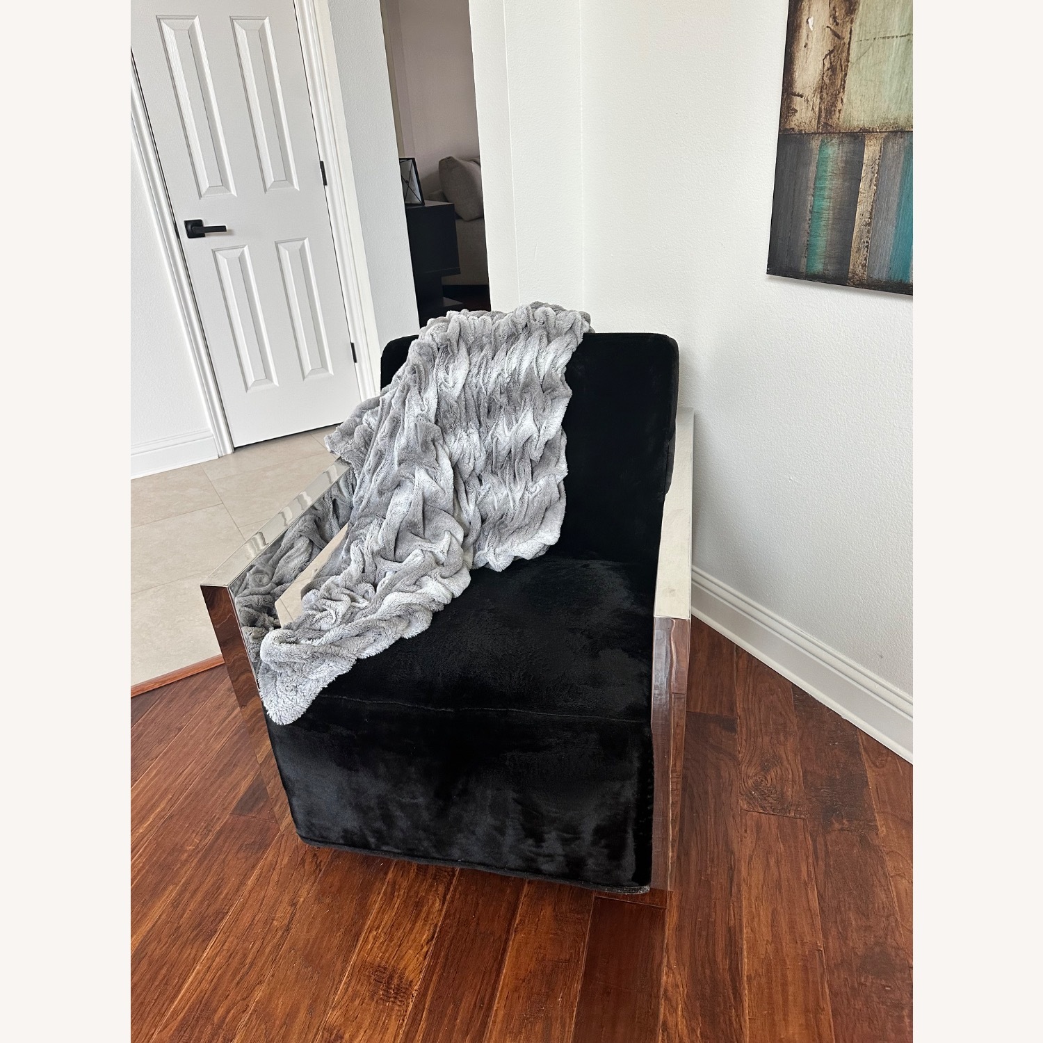 Bernhardt Black Arm Chair - image-1