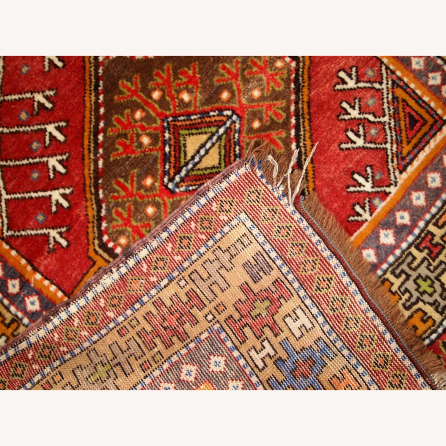 Hand made Antique Turkish Anatolian Rug, 1920s - image-6