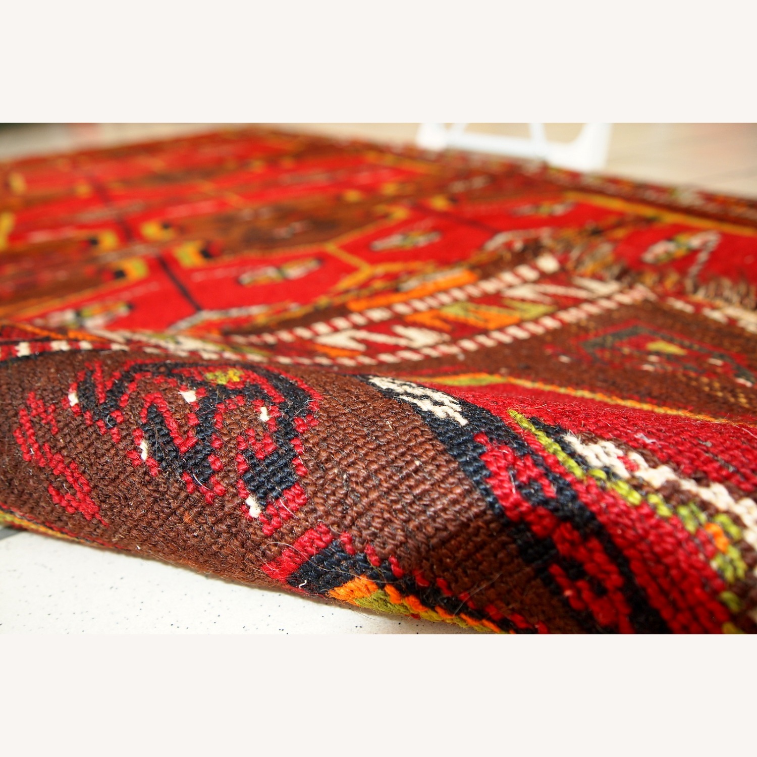 Hand made Antique Collectible Turkish Yastik Rug - image-3