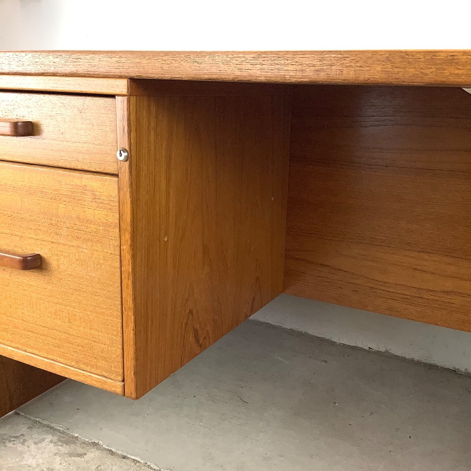 Scandinavian Modern Teak Executive Desk - image-5