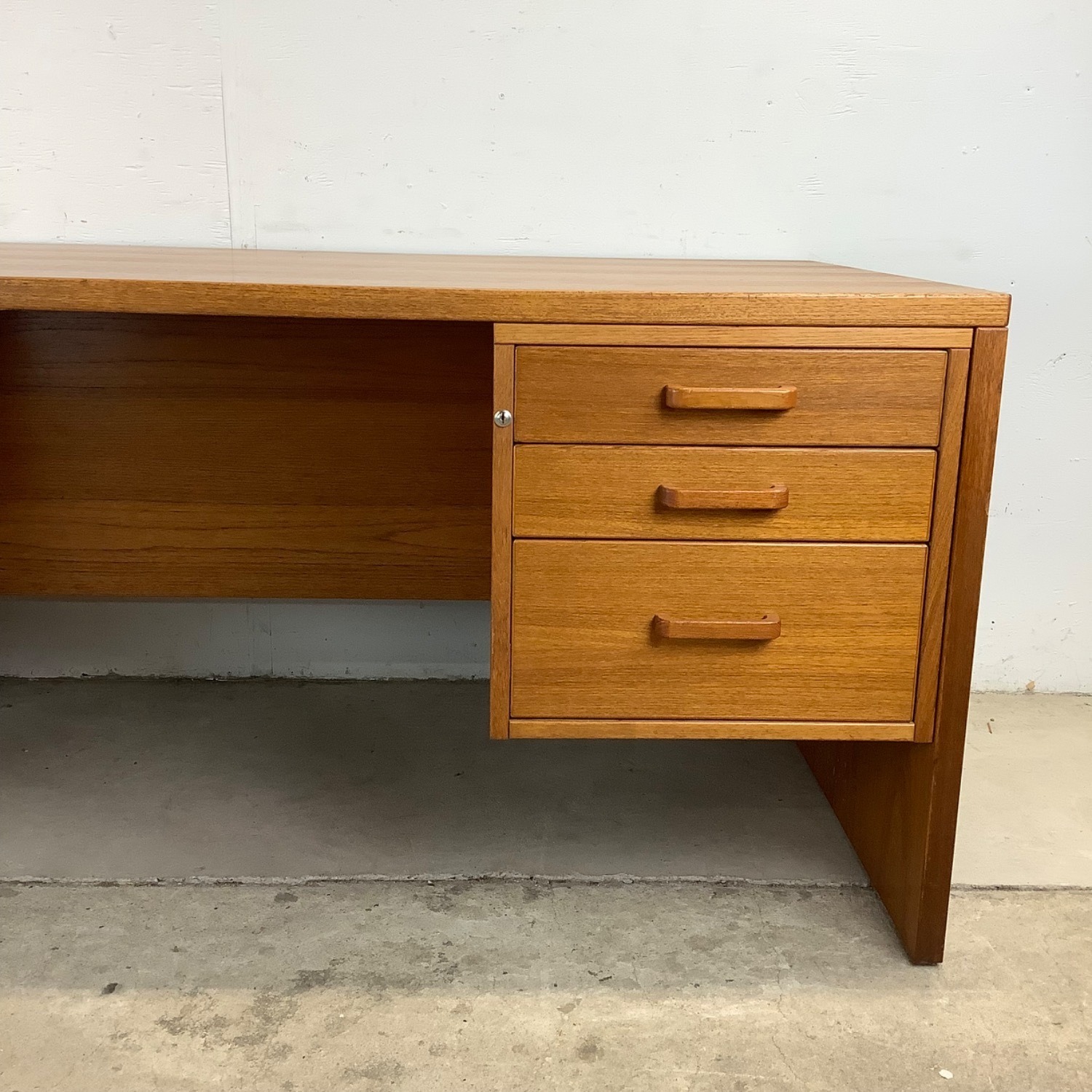 Scandinavian Modern Teak Executive Desk - image-4