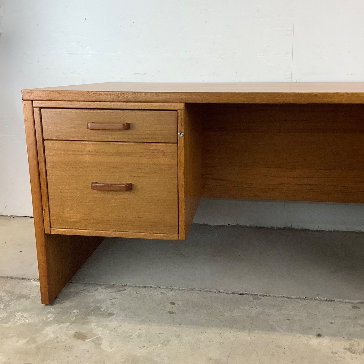 Scandinavian Modern Teak Executive Desk - image-3