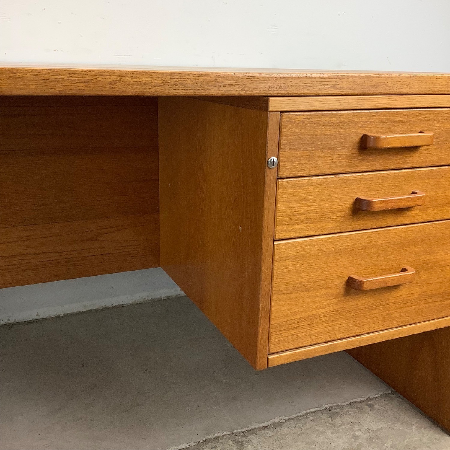 Scandinavian Modern Teak Executive Desk - image-6