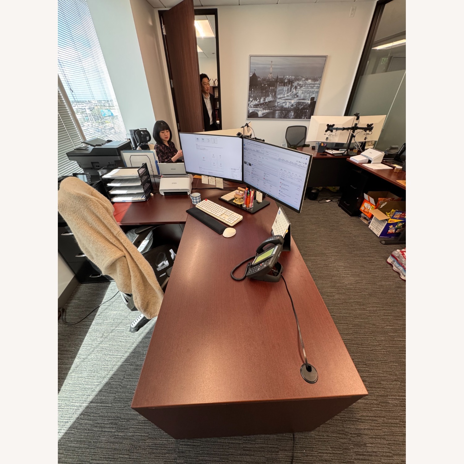 HON Office L Shaped Desk - image-3