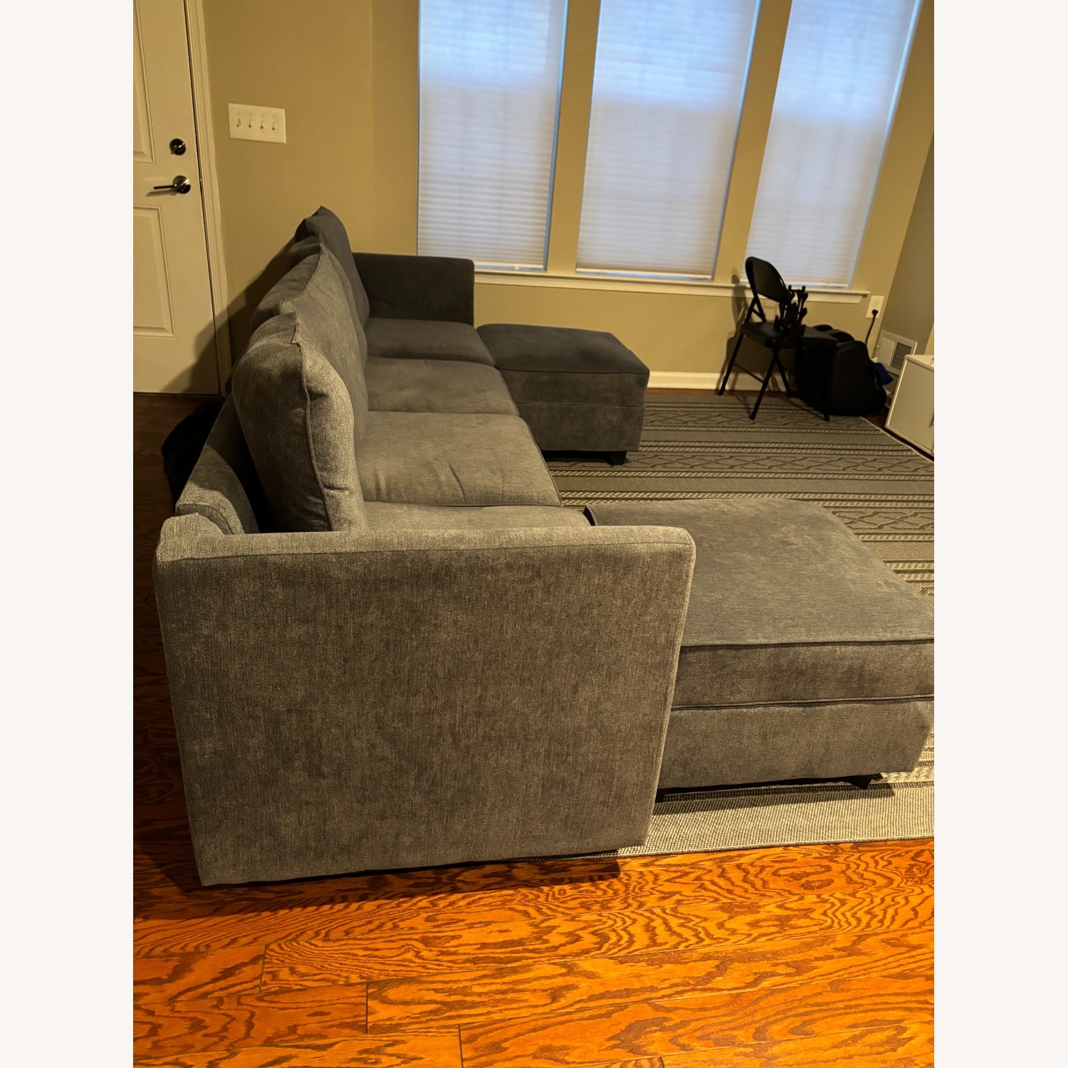 Bluish Grey Modular Sectional Sofa - image-1