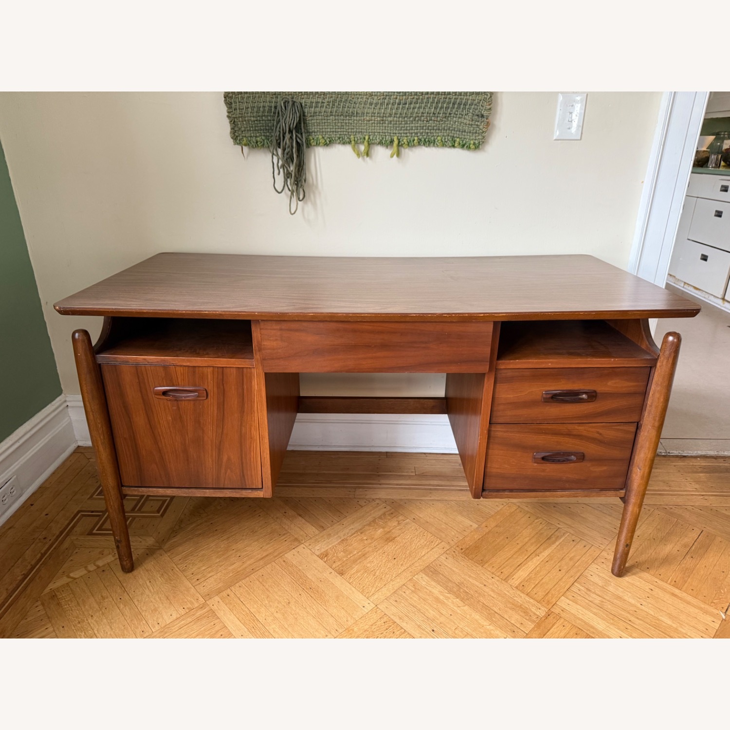 Danish Teak Mid Century Modern Desk - image-2