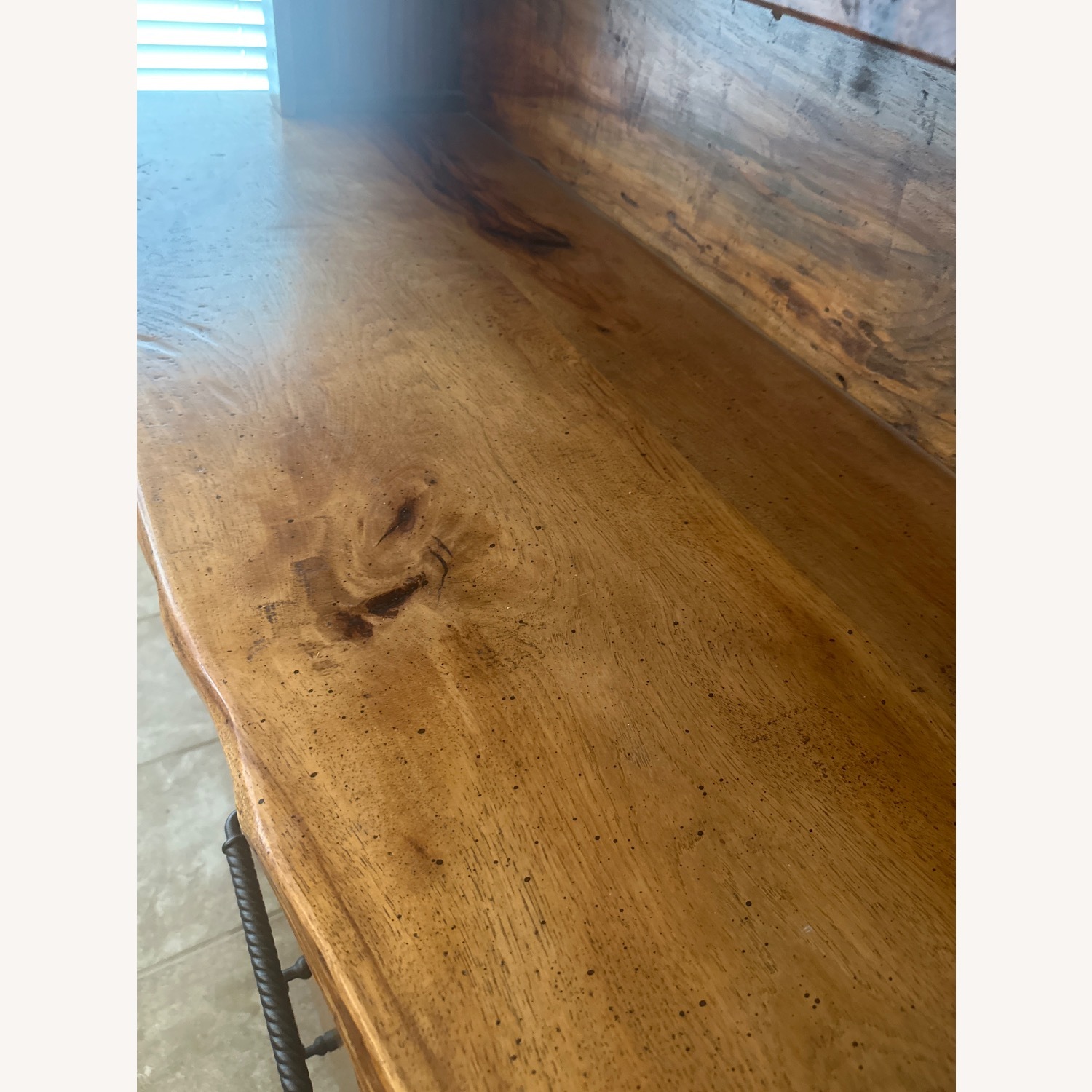 Custom Pecan Live Edge Huge Hutch - image-5