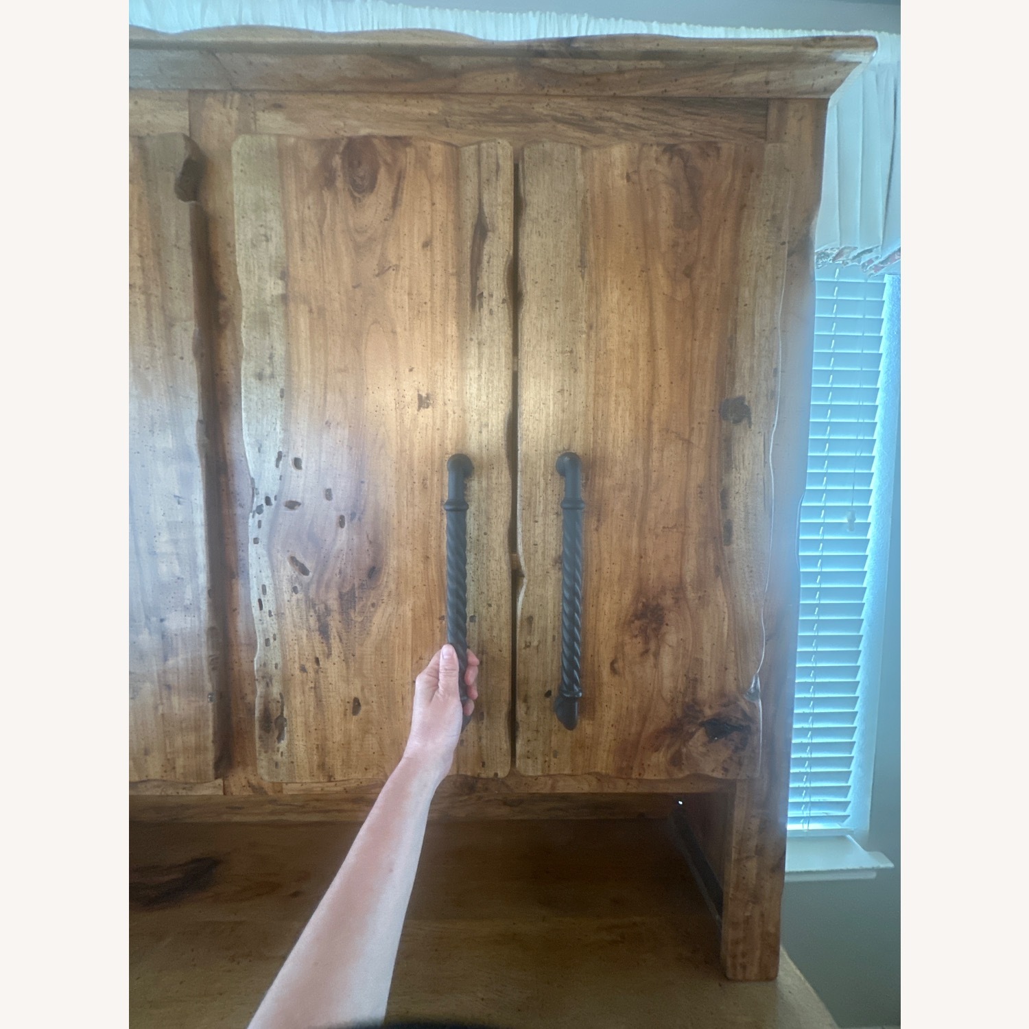 Custom Pecan Live Edge Huge Hutch - image-8