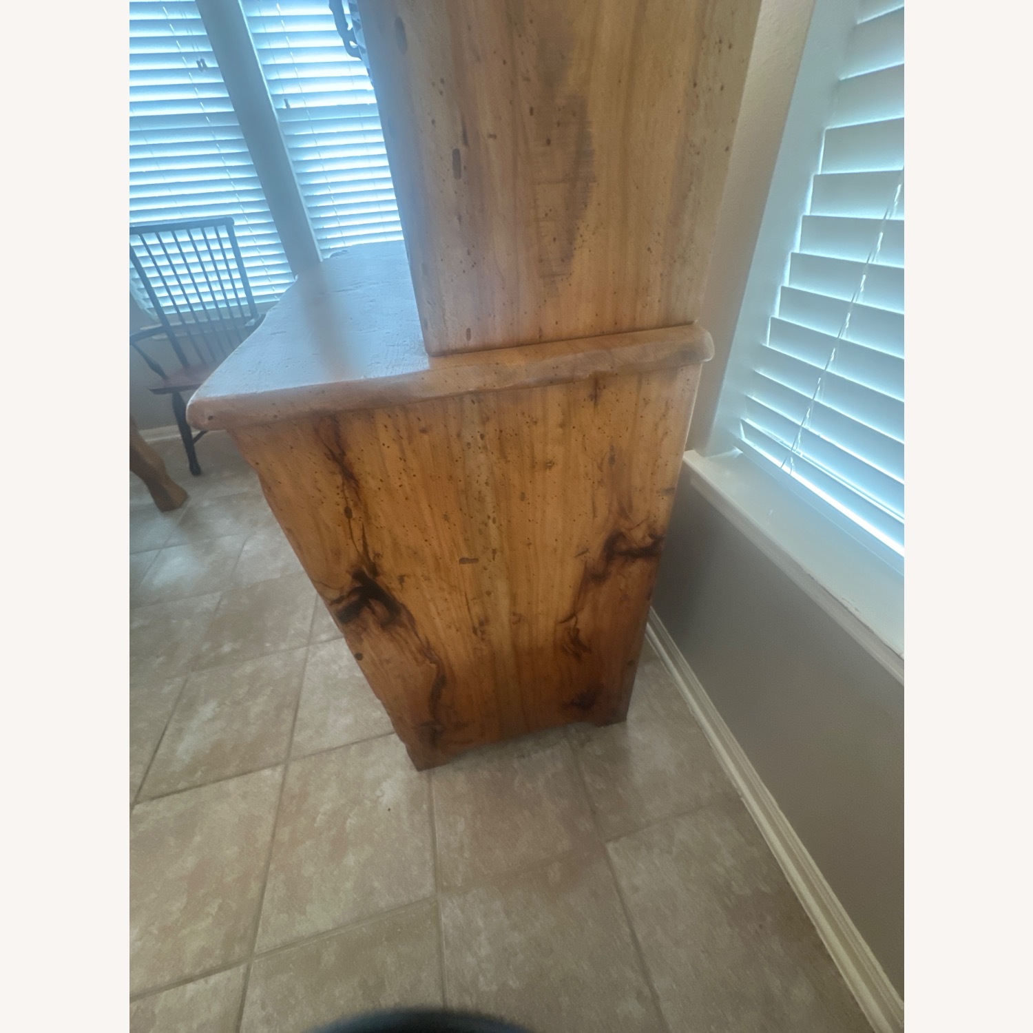 Custom Pecan Live Edge Huge Hutch - image-10