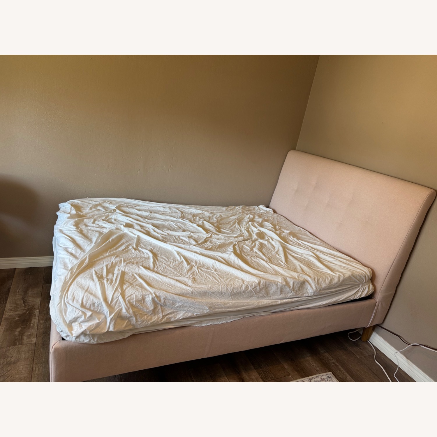 IKEA Upholstered Bed Frame, Pale Pink  - image-2
