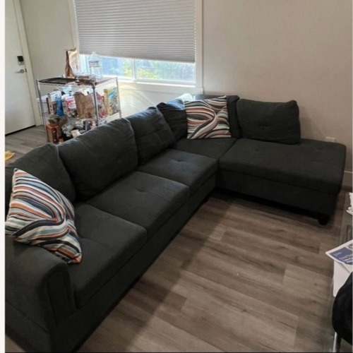 Used 2 Piece Upholstered Sectional Sofa & Chaise for sale on AptDeco