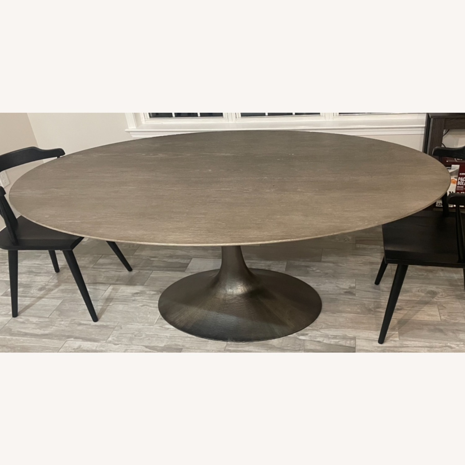 Restoration Hardware Aero Wood Oval Dining Table - image-3