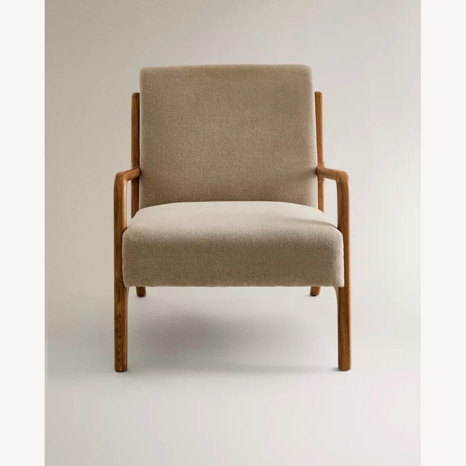 Zara Home ASH Wood Linen Accent Chair  - image-5
