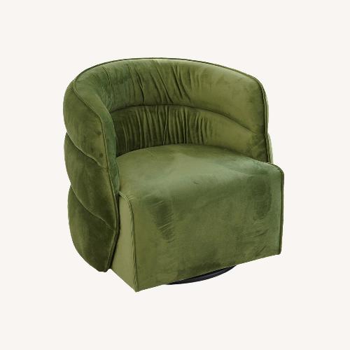 Used Shamrock Swivel Chair Green Velvet for sale on AptDeco