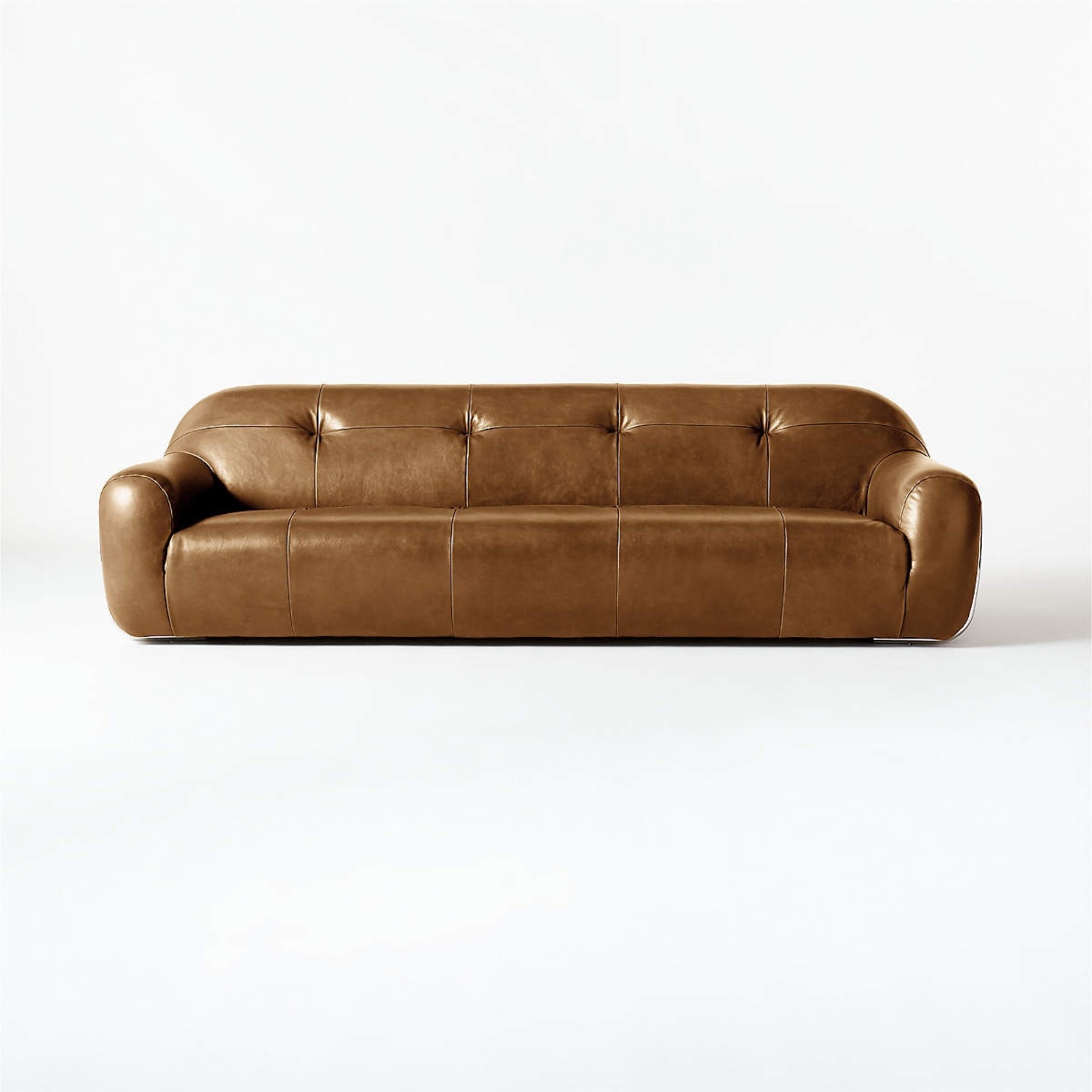 CB2 Brace Bello Leather Sofa - image-4