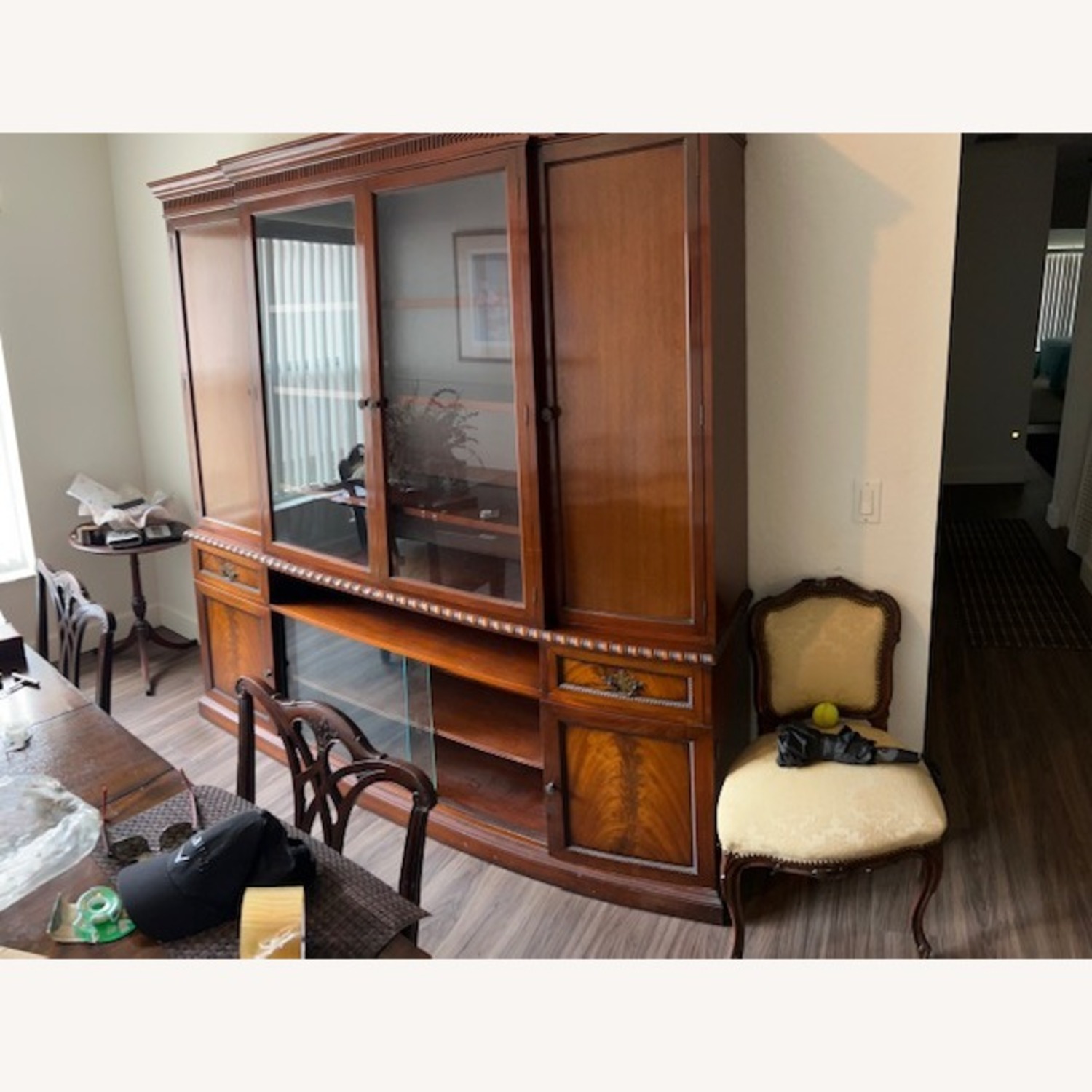Henredon Walnut Vitrine Breakfront - image-4